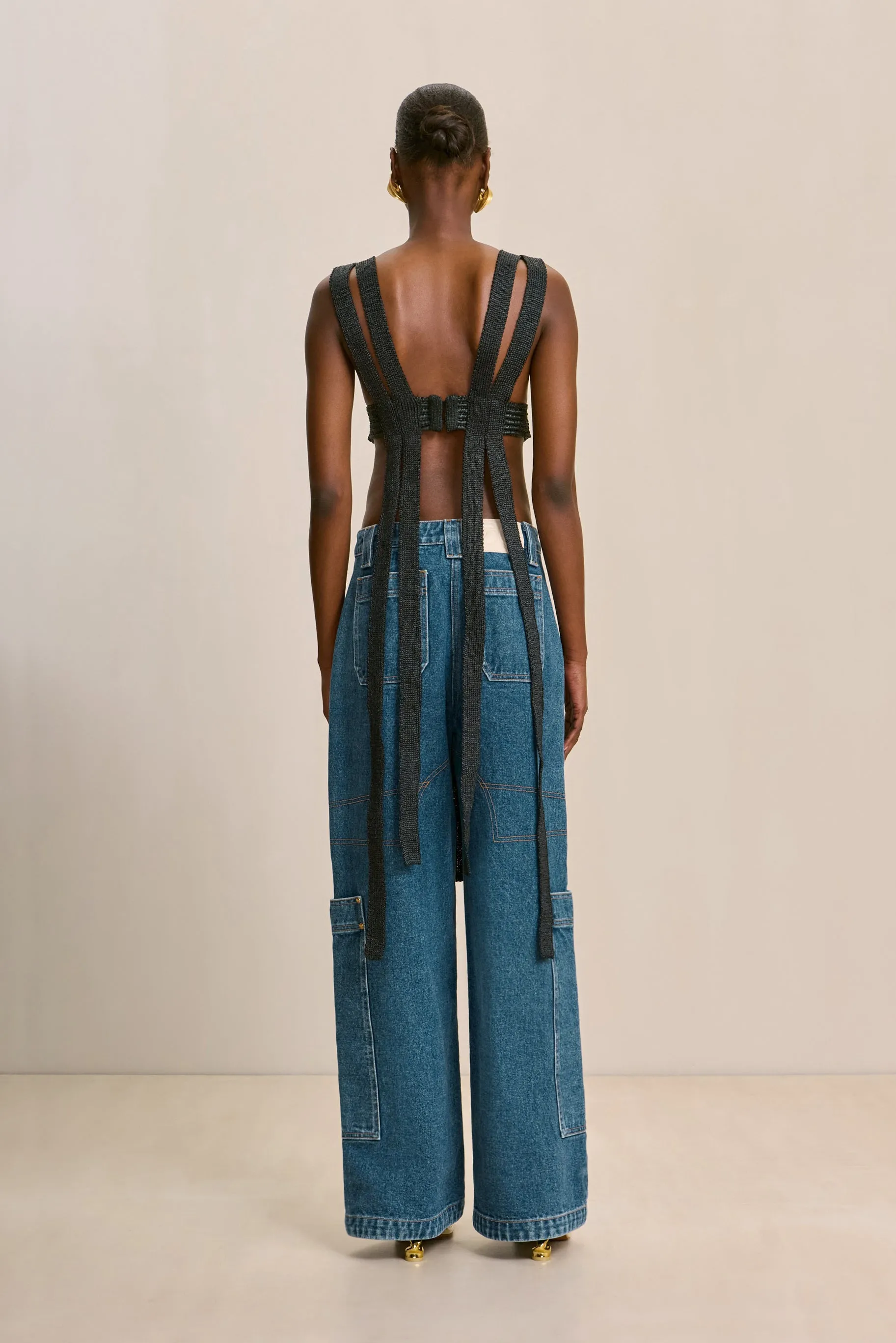 RIHANNA KNIT TOP - BLACK sold by Cult Gaia product image thumbnail 4