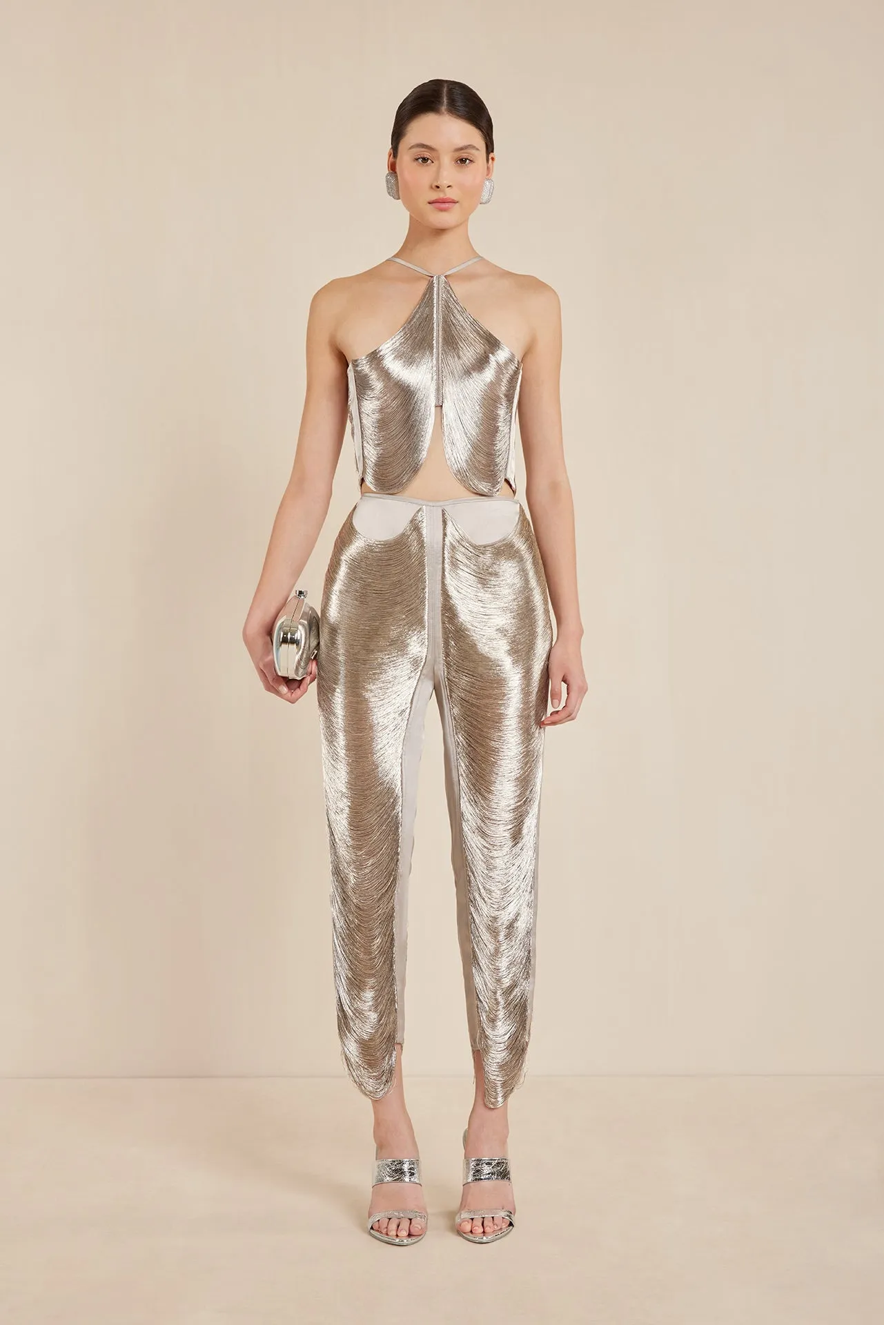 QUELLA TOP - SILVER sold by Cult Gaia product image thumbnail 2
