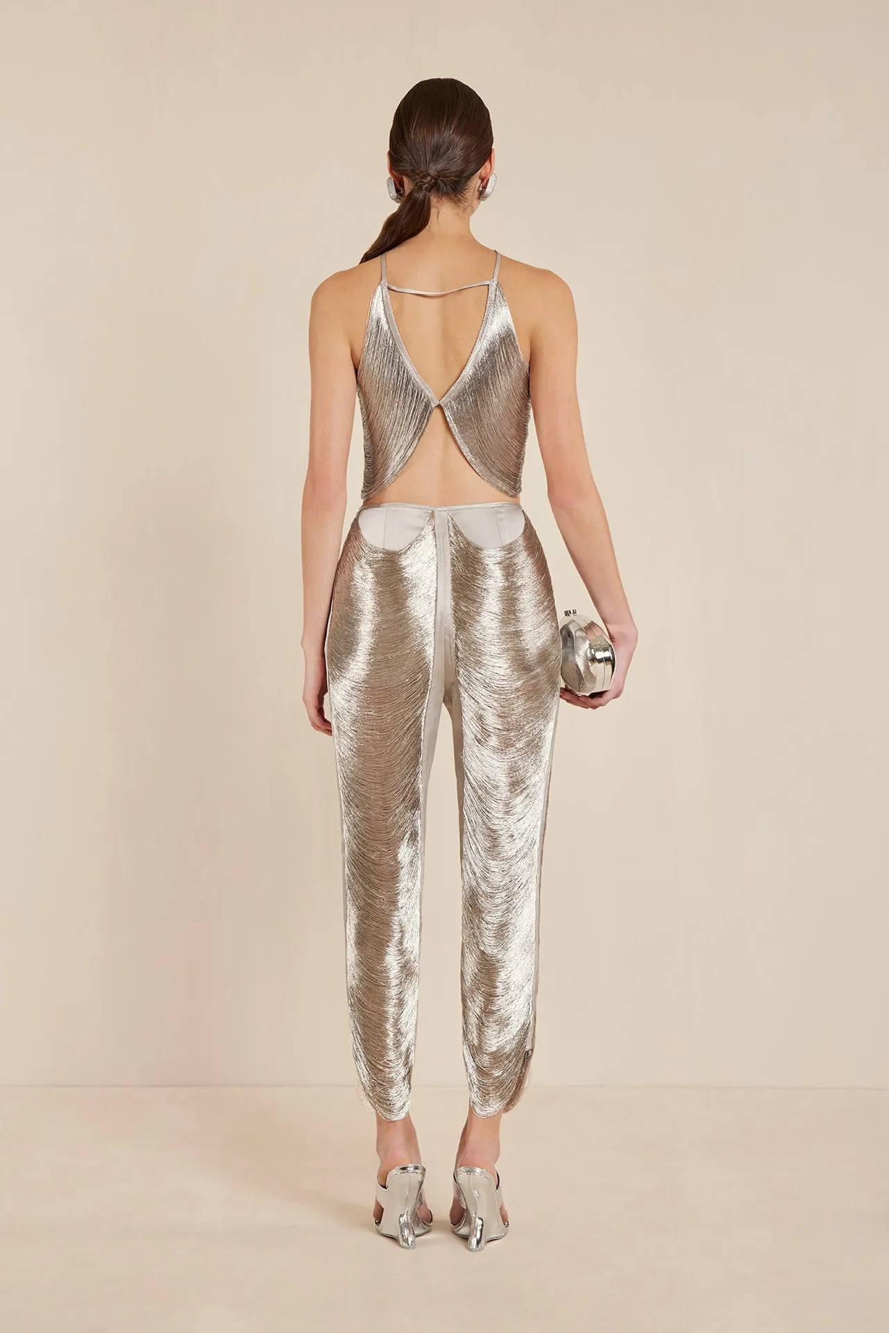 QUELLA TOP - SILVER sold by Cult Gaia product image thumbnail 4