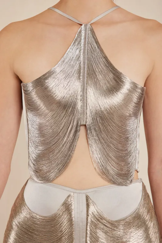 QUELLA TOP - SILVER sold by cult gaia