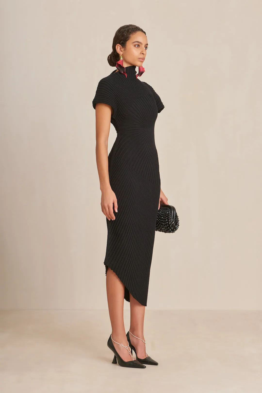 CHRYSTA KNIT DRESS - BLACK sold by Cult Gaia product image thumbnail 3