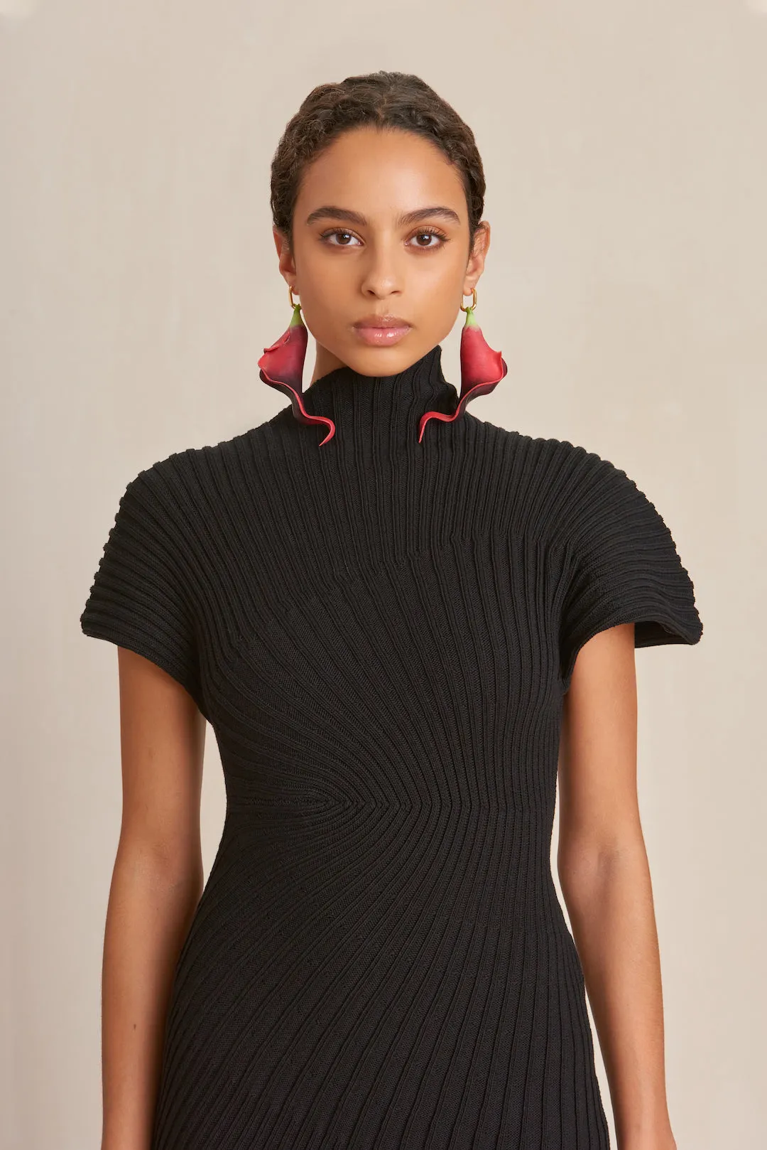 CHRYSTA KNIT DRESS - BLACK sold by Cult Gaia product image thumbnail 2