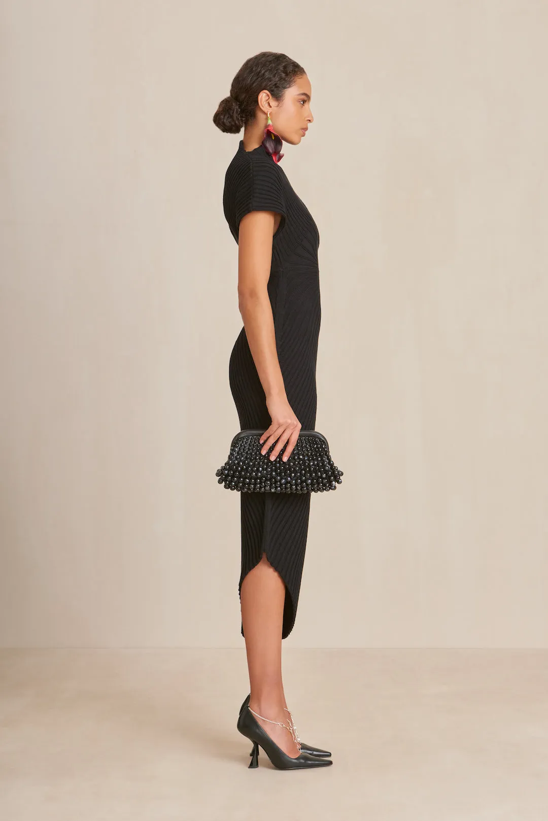 CHRYSTA KNIT DRESS - BLACK sold by Cult Gaia product image thumbnail 4