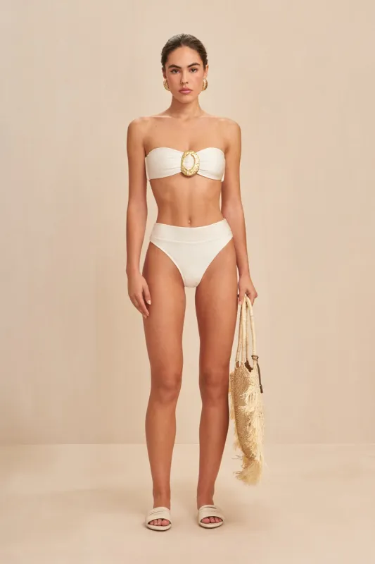ARADHYA BIKINI BOTTOM - OFF WHITE sold by Cult Gaia