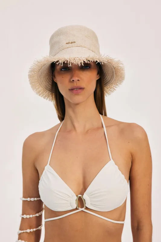 LIANA BIKINI TOP - OFF WHITE sold by cult gaia