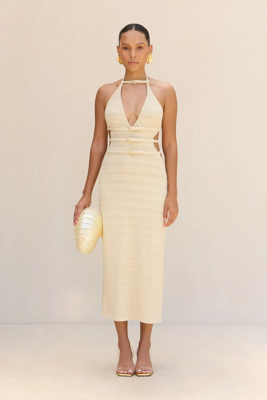 EVALEIGH KNIT DRESS - BEACH sold by Cult Gaia