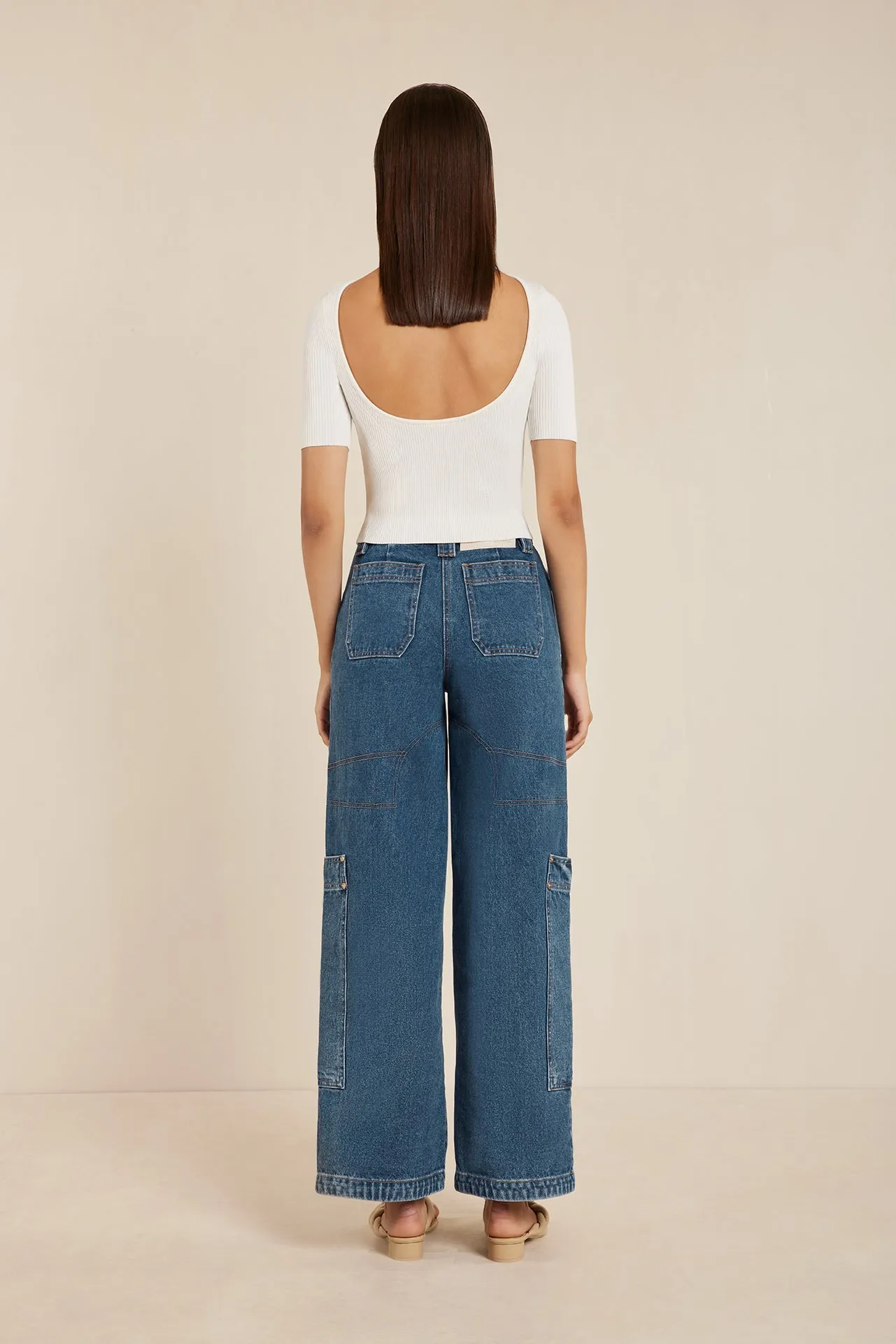 BRIANNA KNIT TOP - OFF WHITE sold by cult gaia product image thumbnail 4