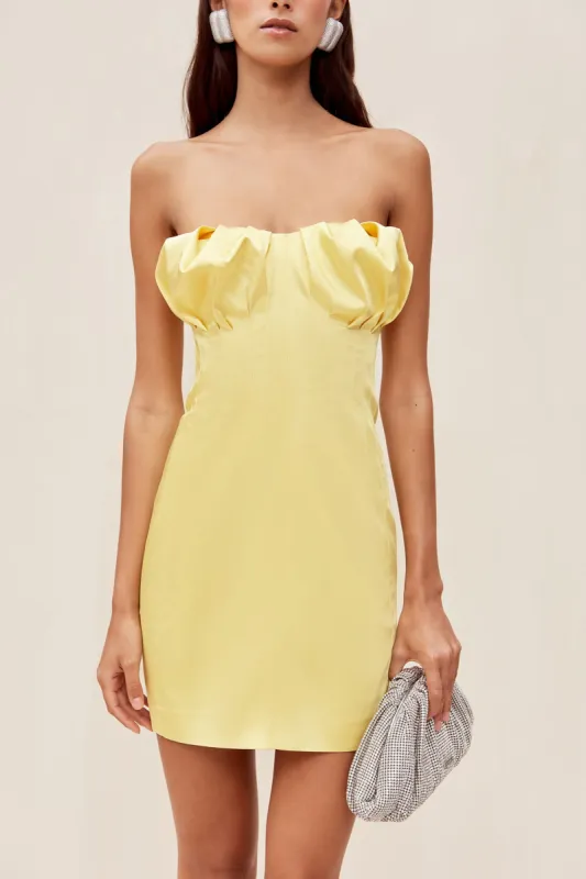 GIANA DRESS - LEMON SORBET sold by cult gaia