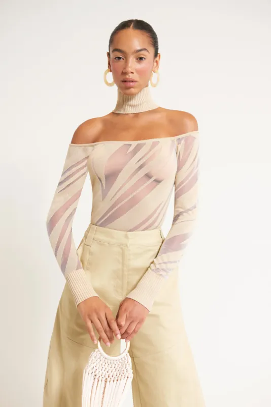 TRACIE KNIT TOP - KHAKI made by Cult Gaia