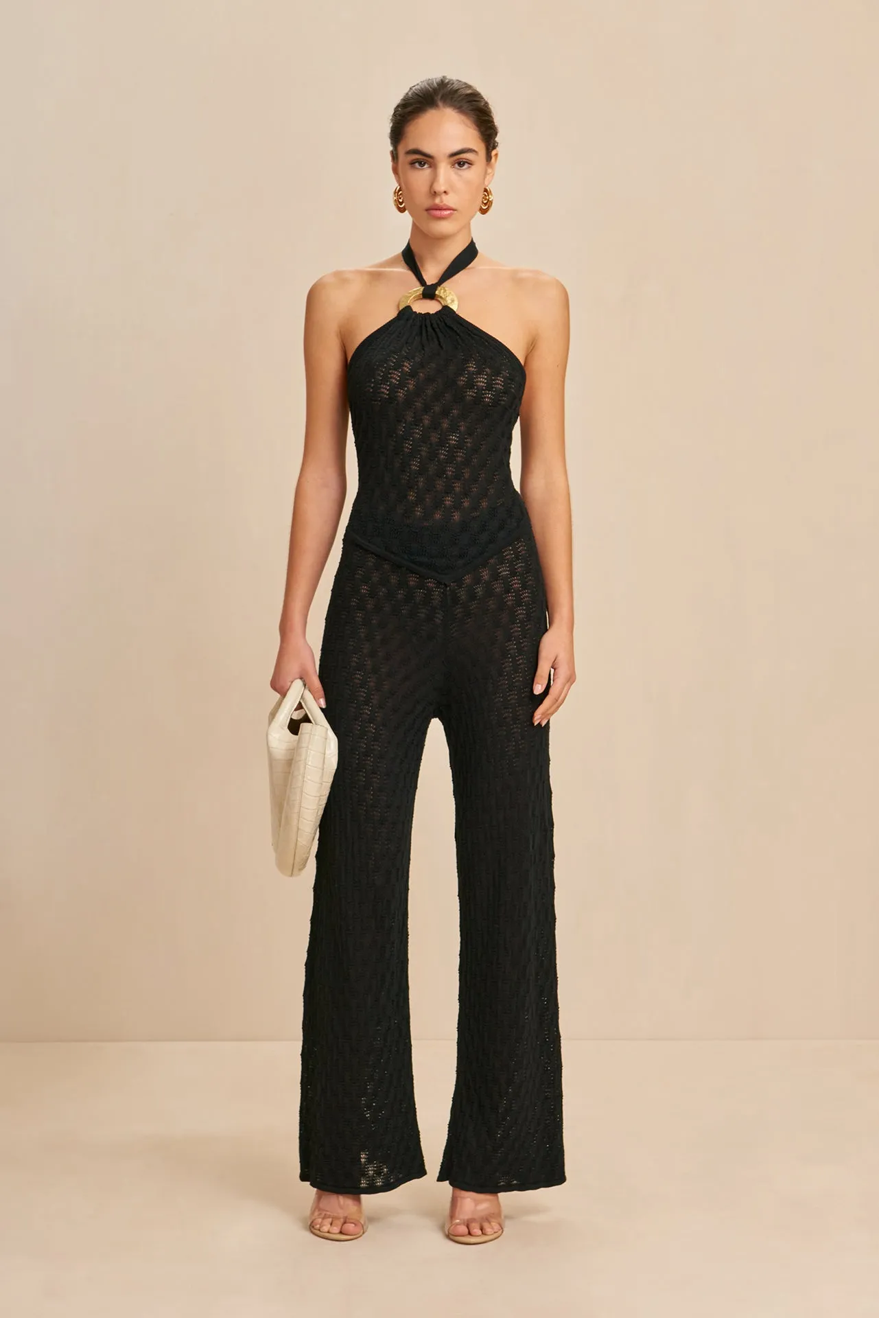 JAYLA KNIT PANT - BLACK sold by cult gaia