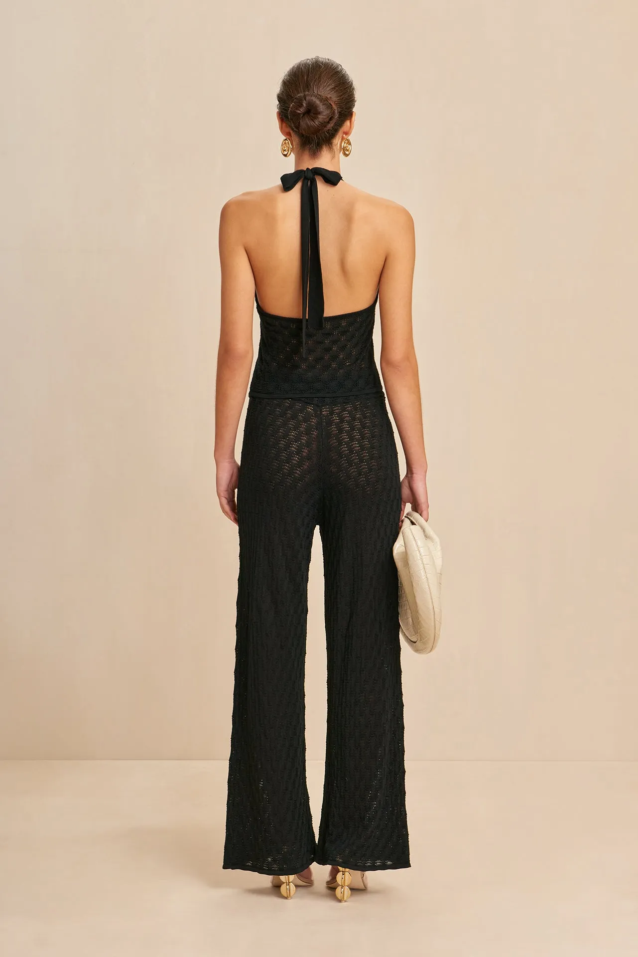 JAYLA KNIT PANT - BLACK sold by cult gaia product image thumbnail 3