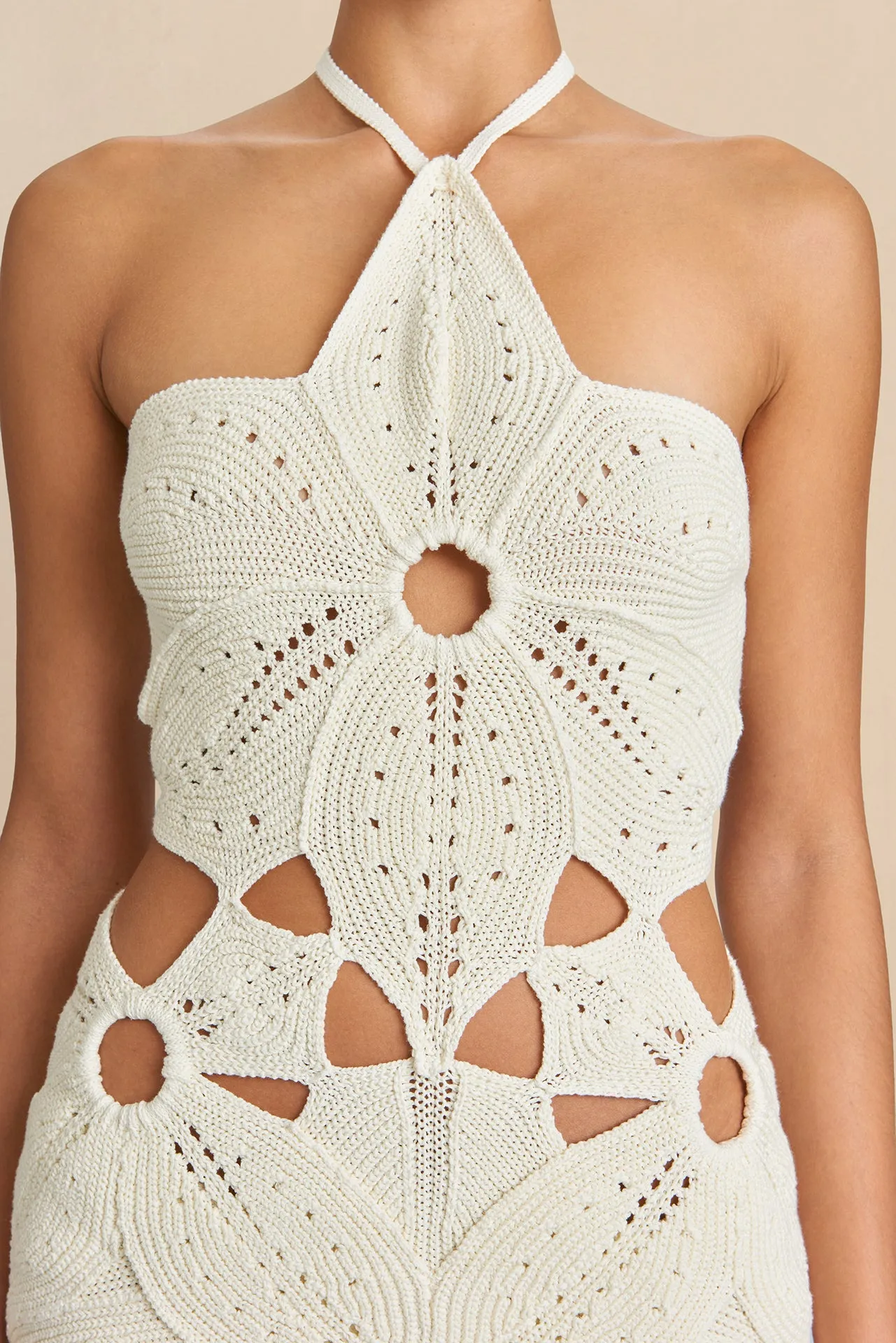 FLOREANA KNIT DRESS - OFF WHITE sold by Cult Gaia product image thumbnail 4