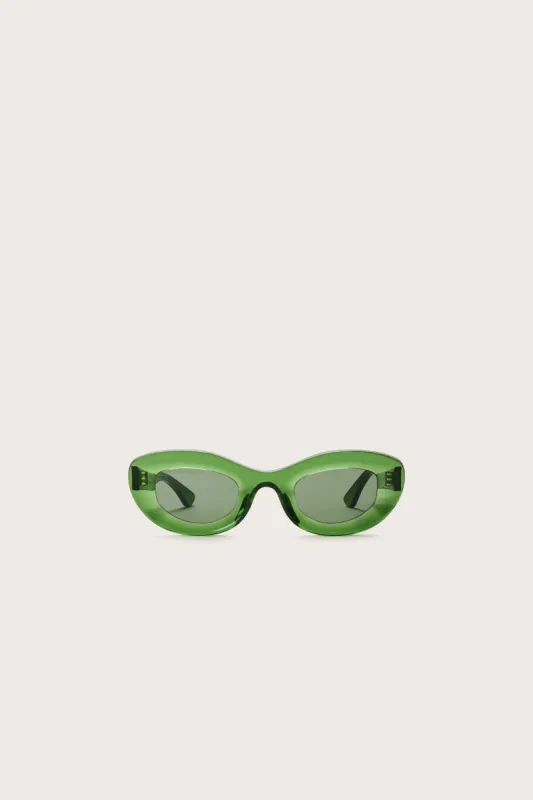 JAZZ SUNNIES - TRANSLUCENT GREEN sold by Cult Gaia