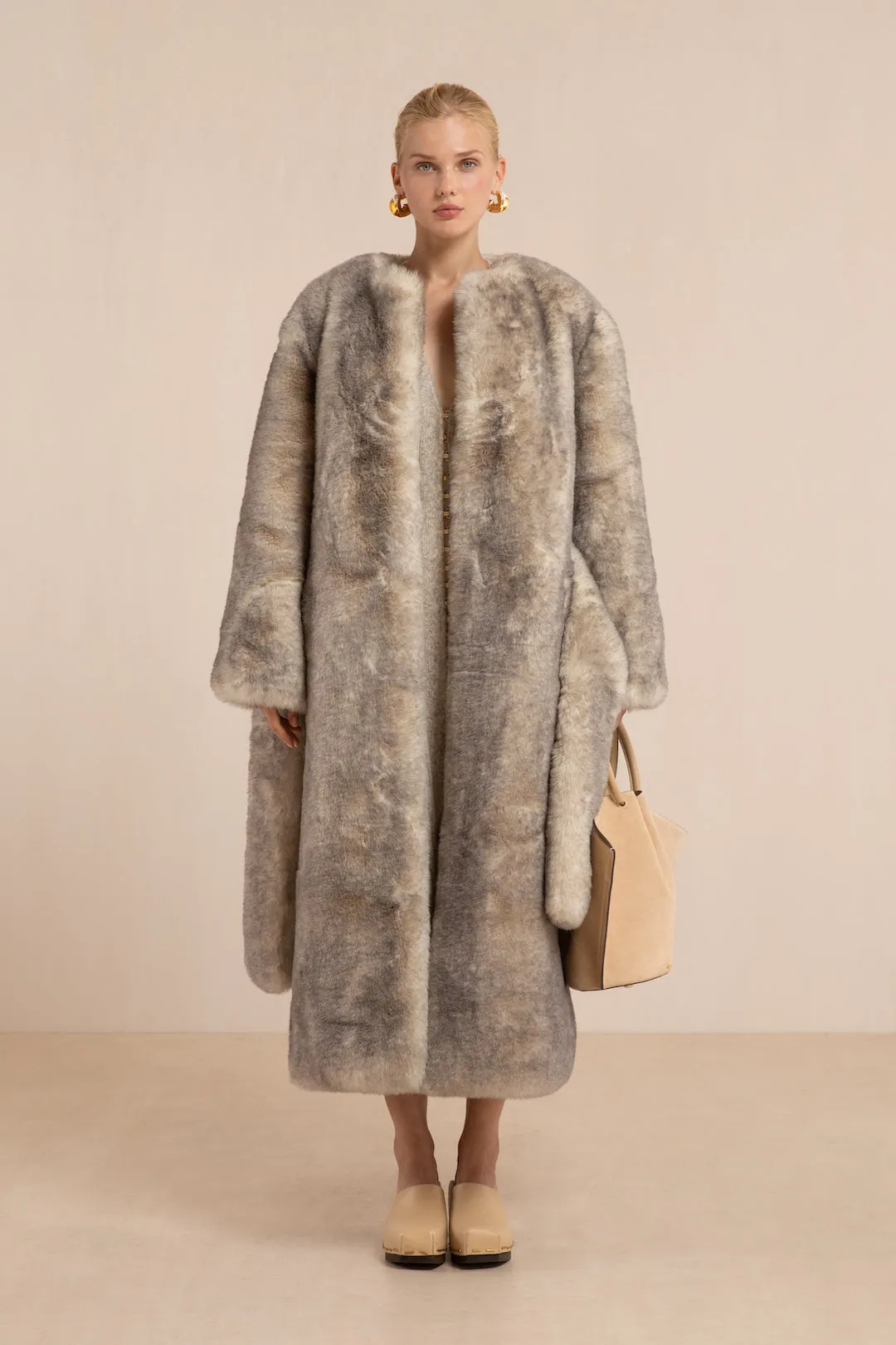 MARTINA COAT - FOG sold by Cult Gaia product image thumbnail 4