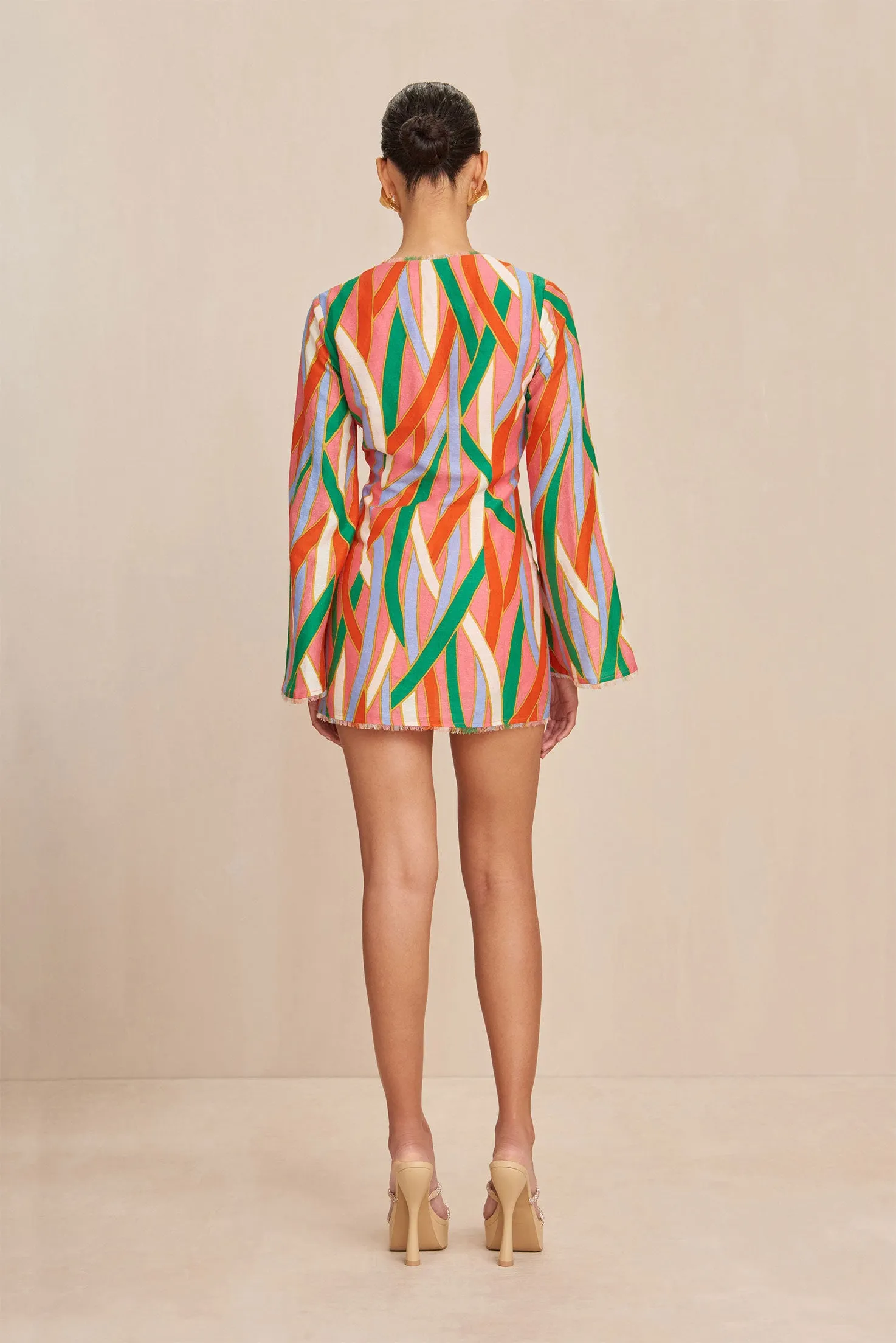 ANIYA DRESS - VINTAGE STRIPE PRINT sold by cult gaia product image thumbnail 4