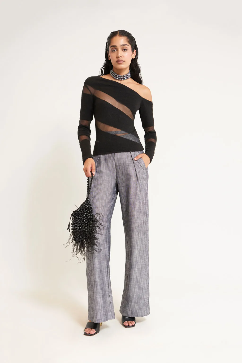 KAZ KNIT TOP - BLACK sold by cult gaia product image thumbnail 2