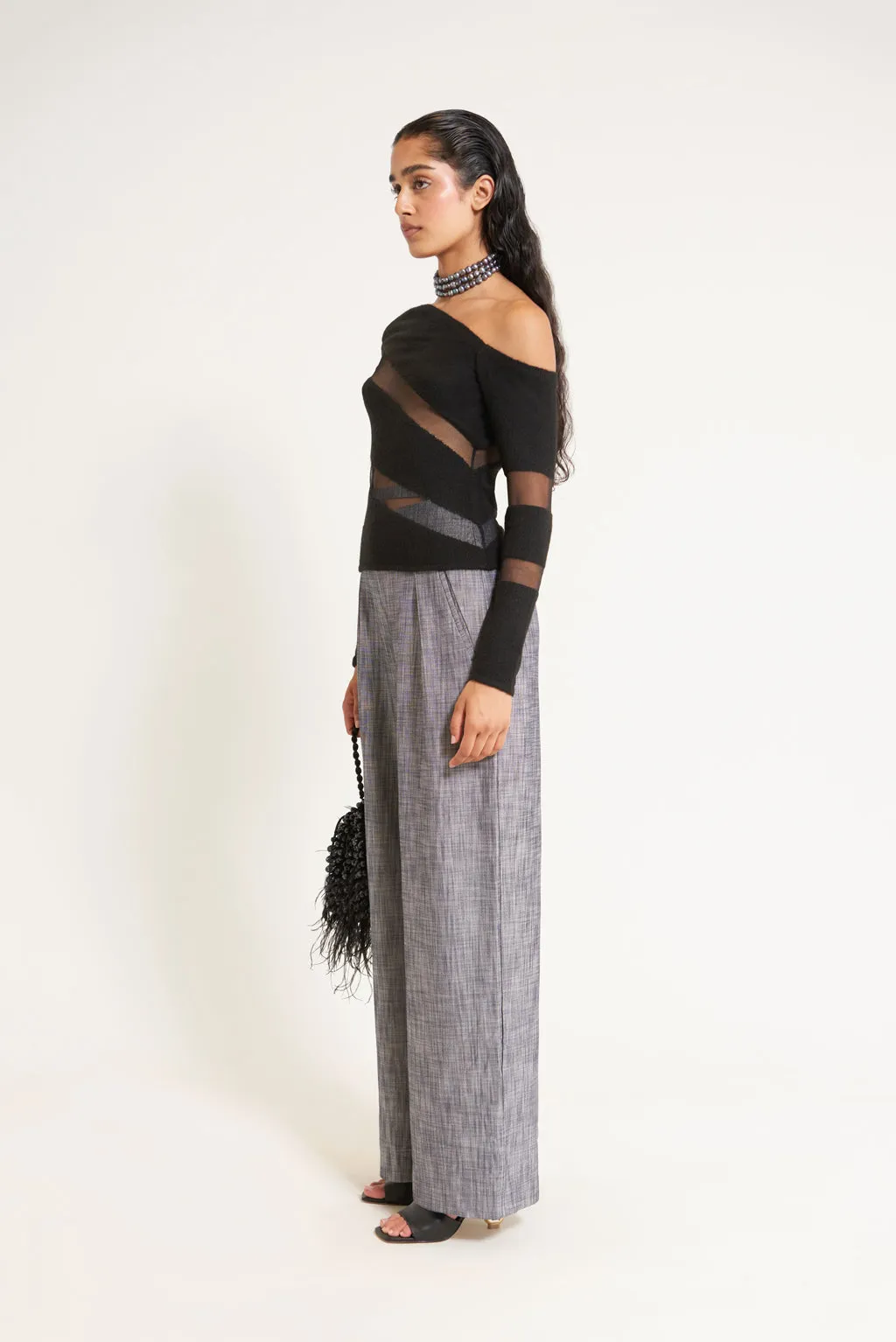 KAZ KNIT TOP - BLACK sold by cult gaia product image thumbnail 3