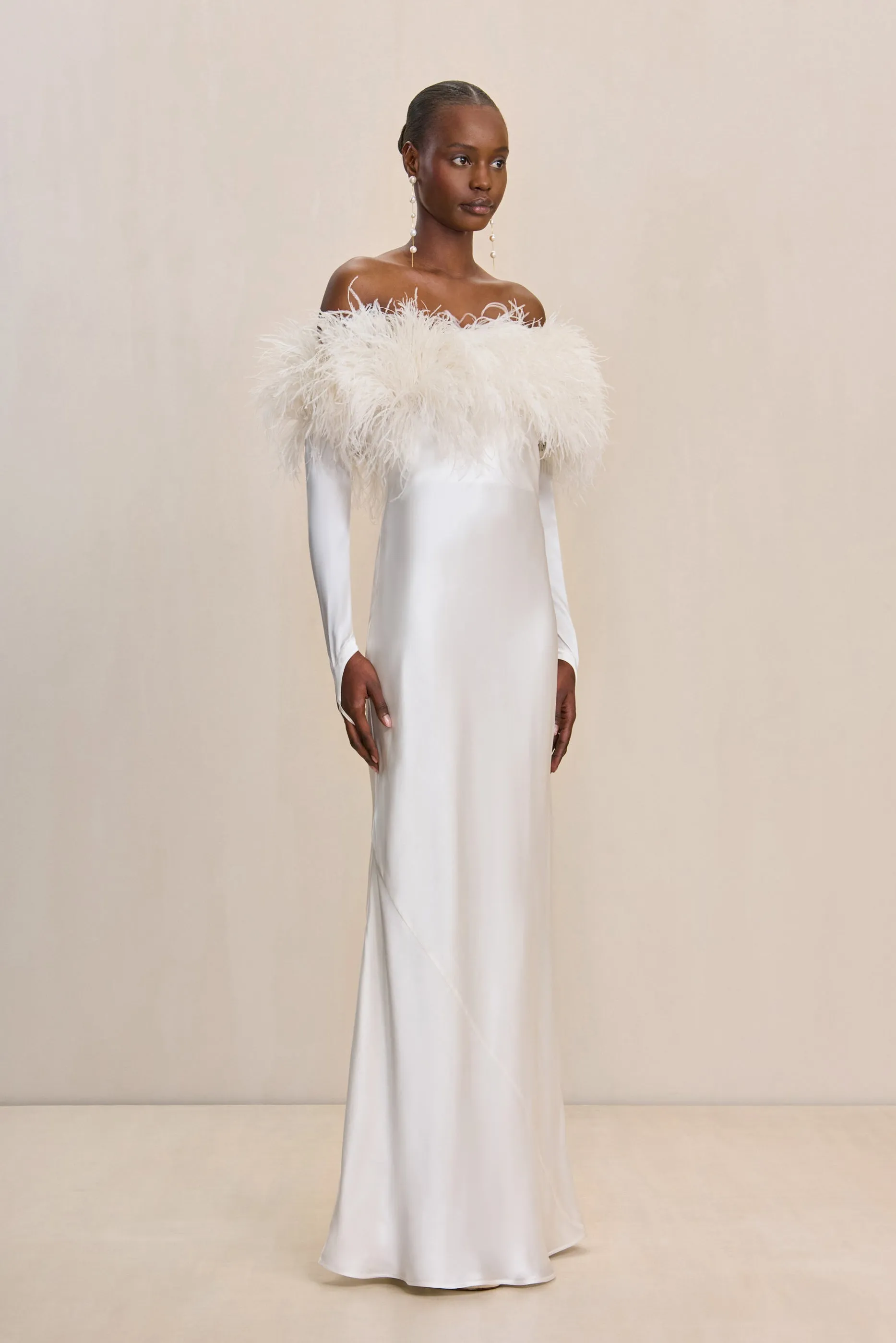 TERRA GOWN - OFF WHITE sold by Cult Gaia product image thumbnail 3