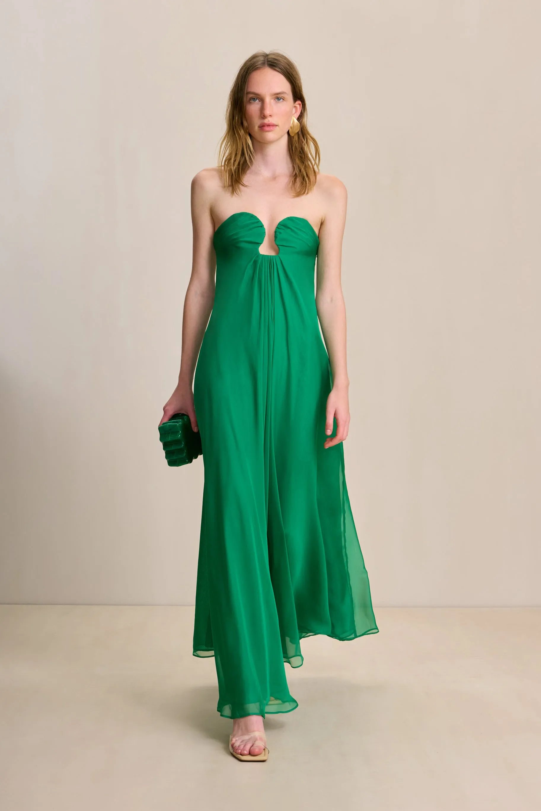 MISA GOWN - MALACHITE sold by Cult Gaia product image thumbnail 3
