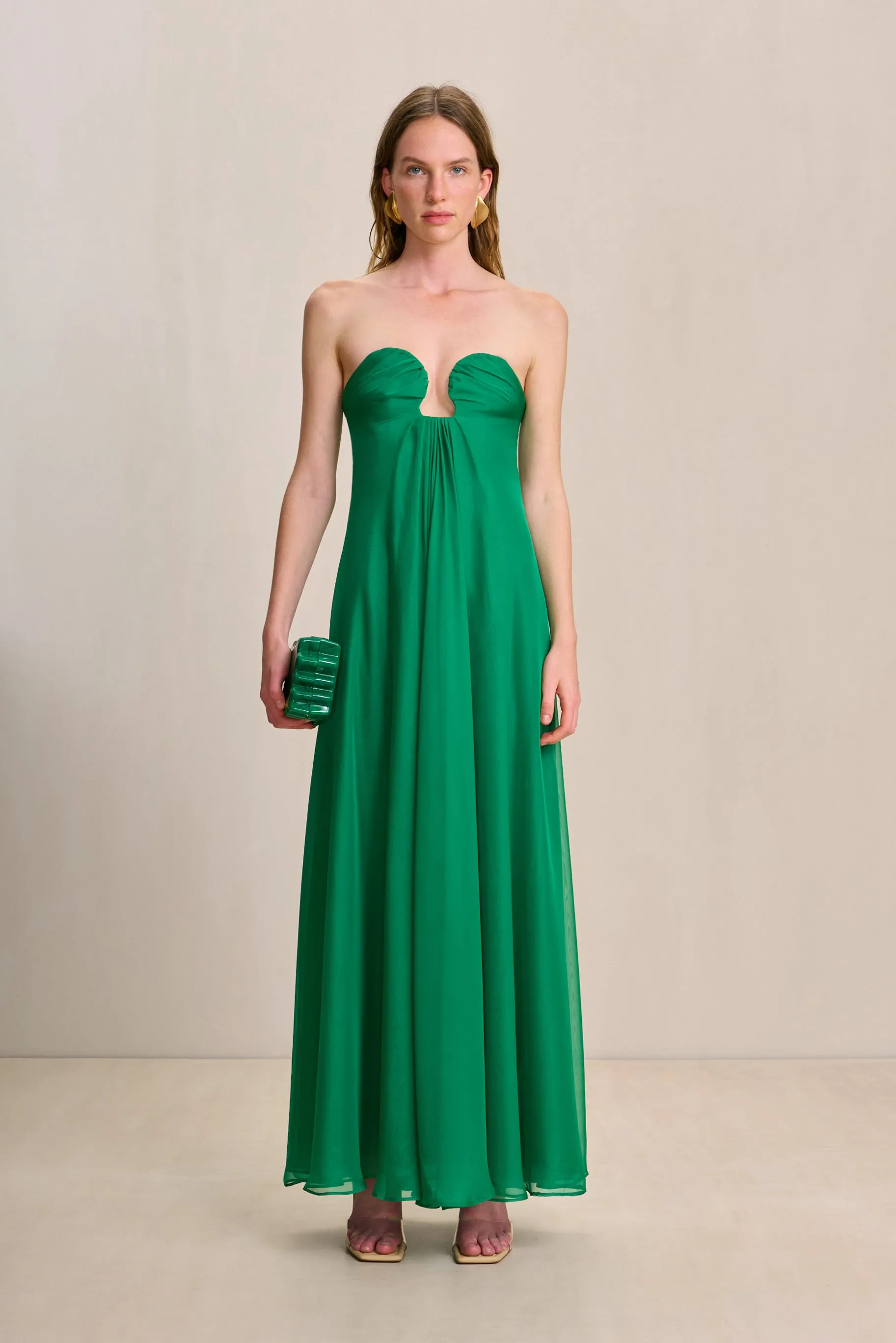 MISA GOWN - MALACHITE sold by Cult Gaia product image thumbnail 2