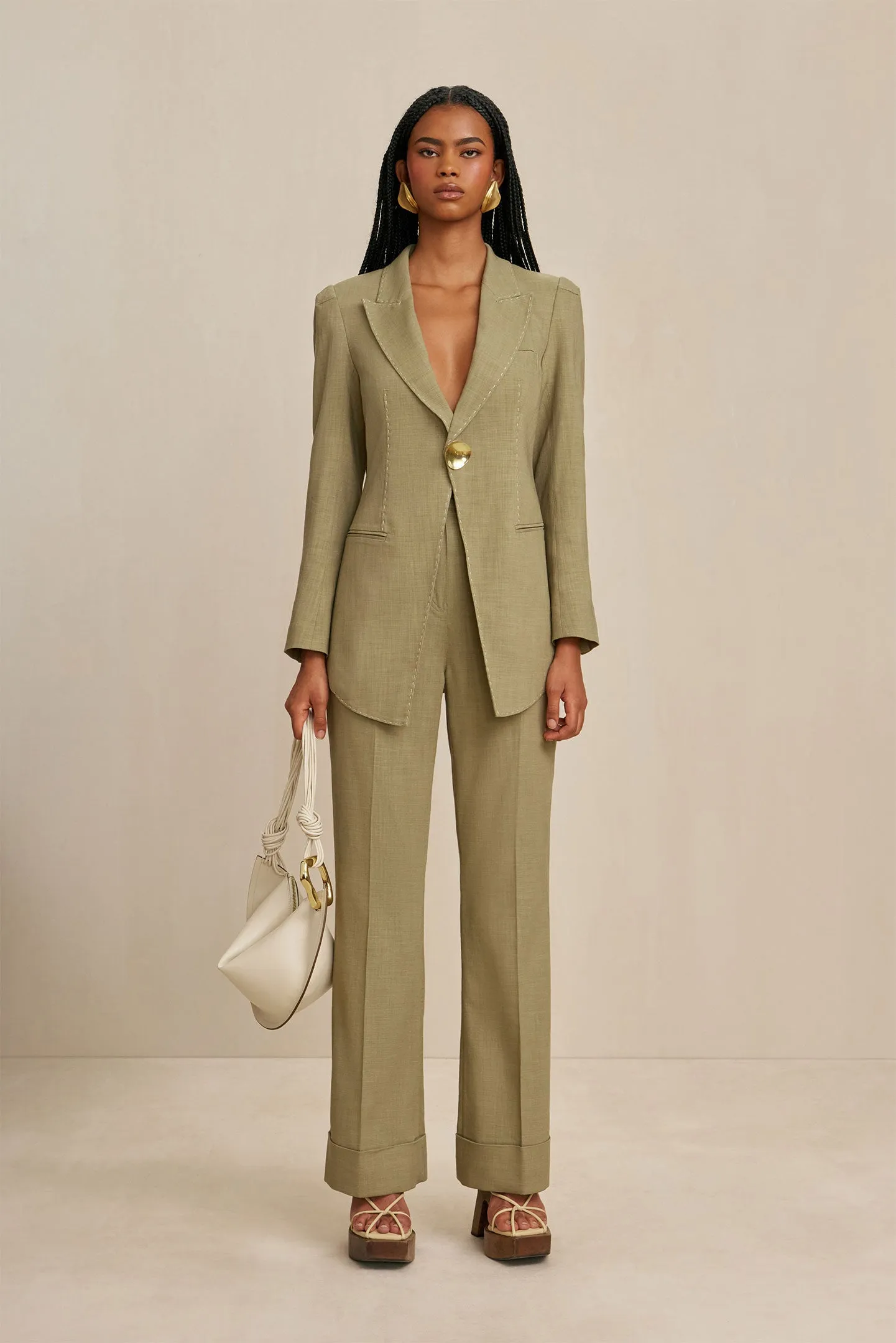 WANYE BLAZER - TEA sold by Cult Gaia product image thumbnail 2