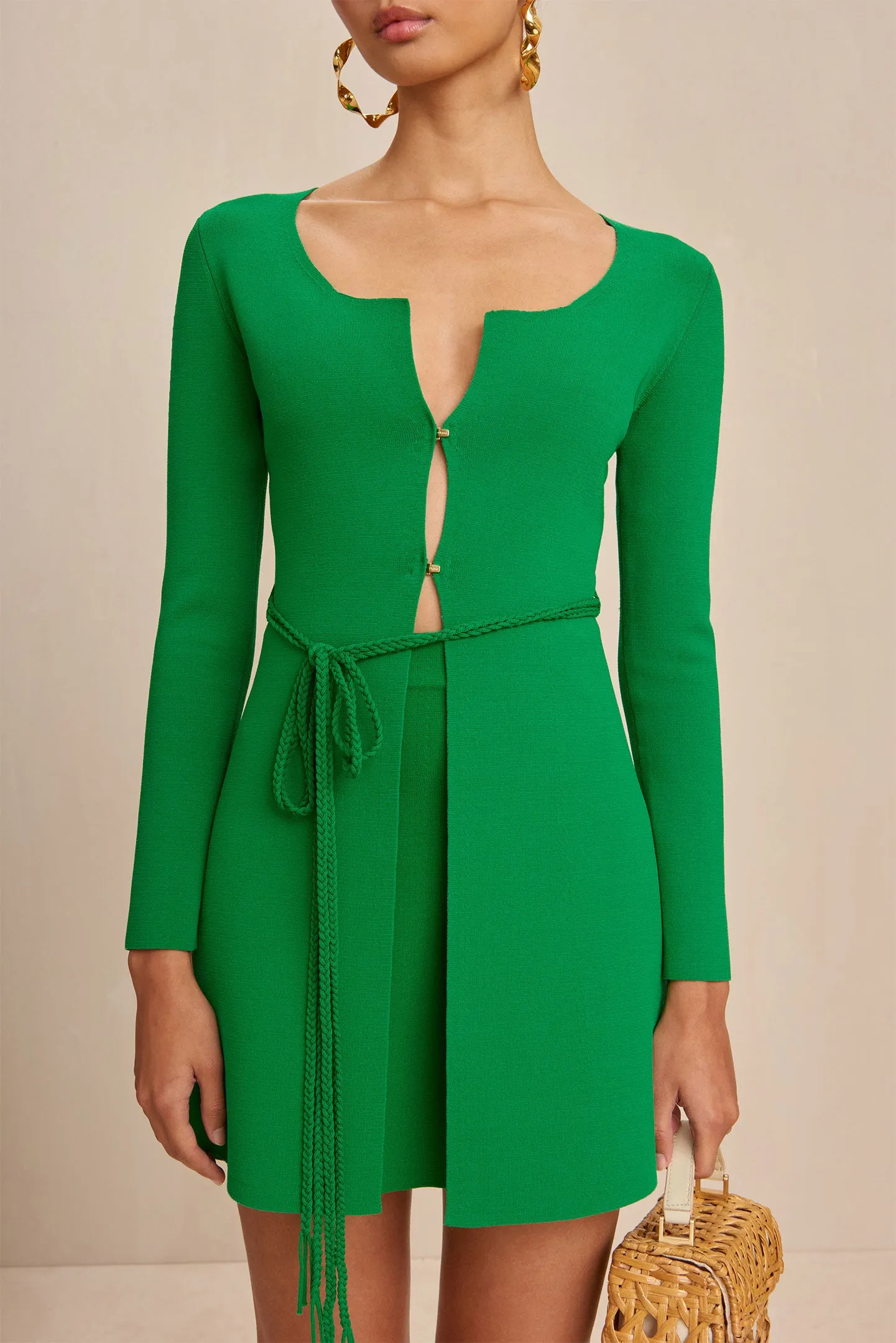 DENISSE KNIT SKIRT - MALACHITE sold by Cult Gaia product image thumbnail 2