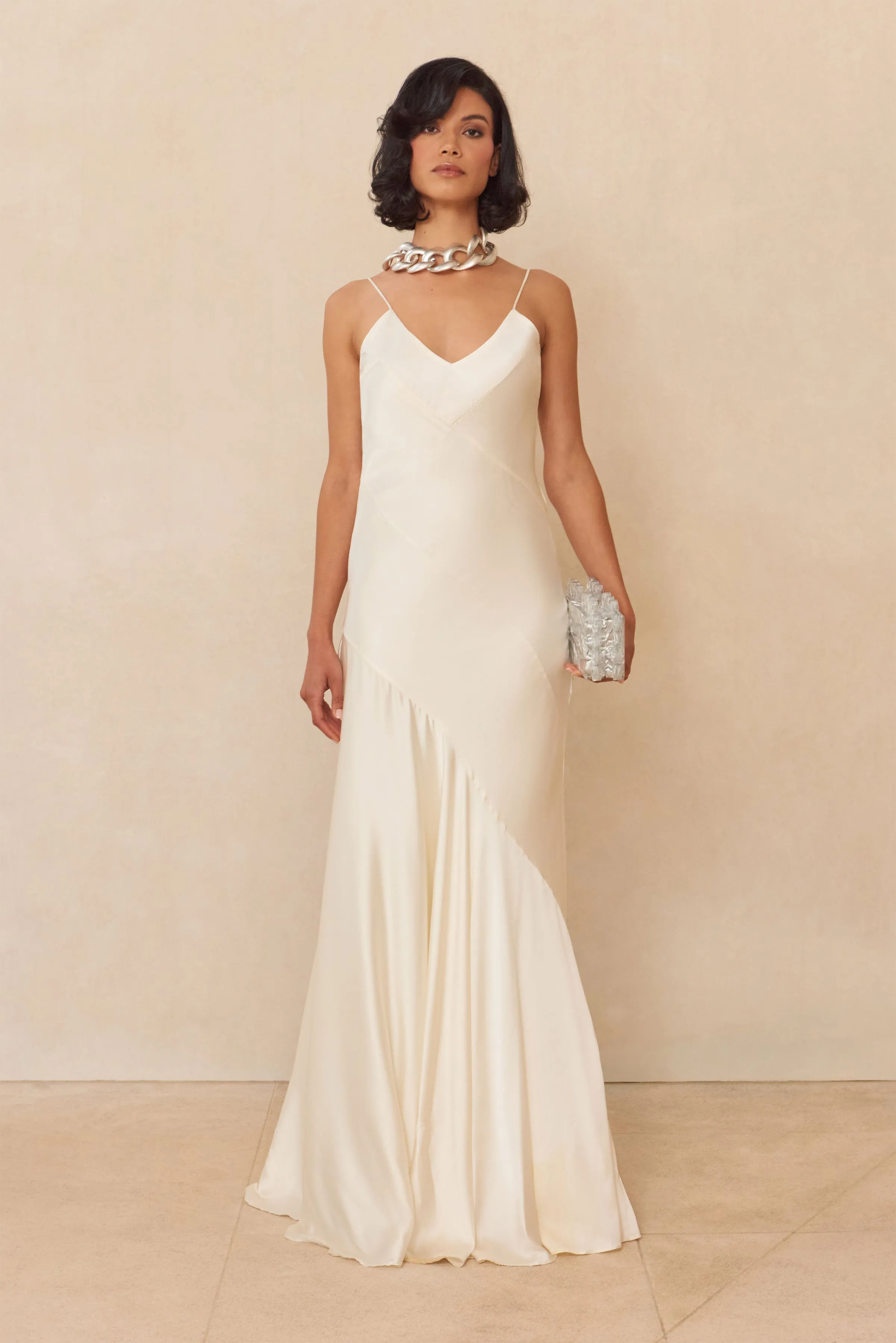 CRISSY GOWN - OFF WHITE sold by cult gaia