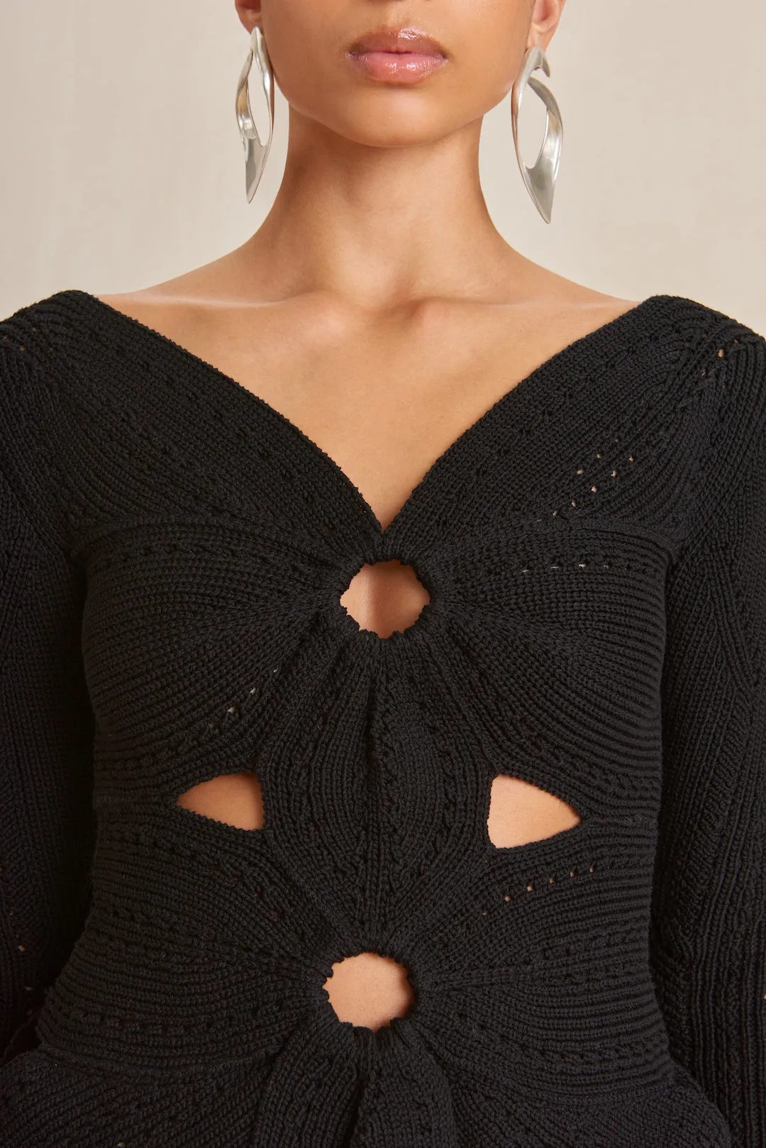 LULE CROCHET TOP - BLACK sold by Cult Gaia product image thumbnail 3