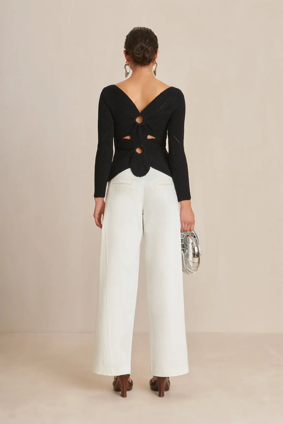 LULE CROCHET TOP - BLACK sold by Cult Gaia product image thumbnail 5