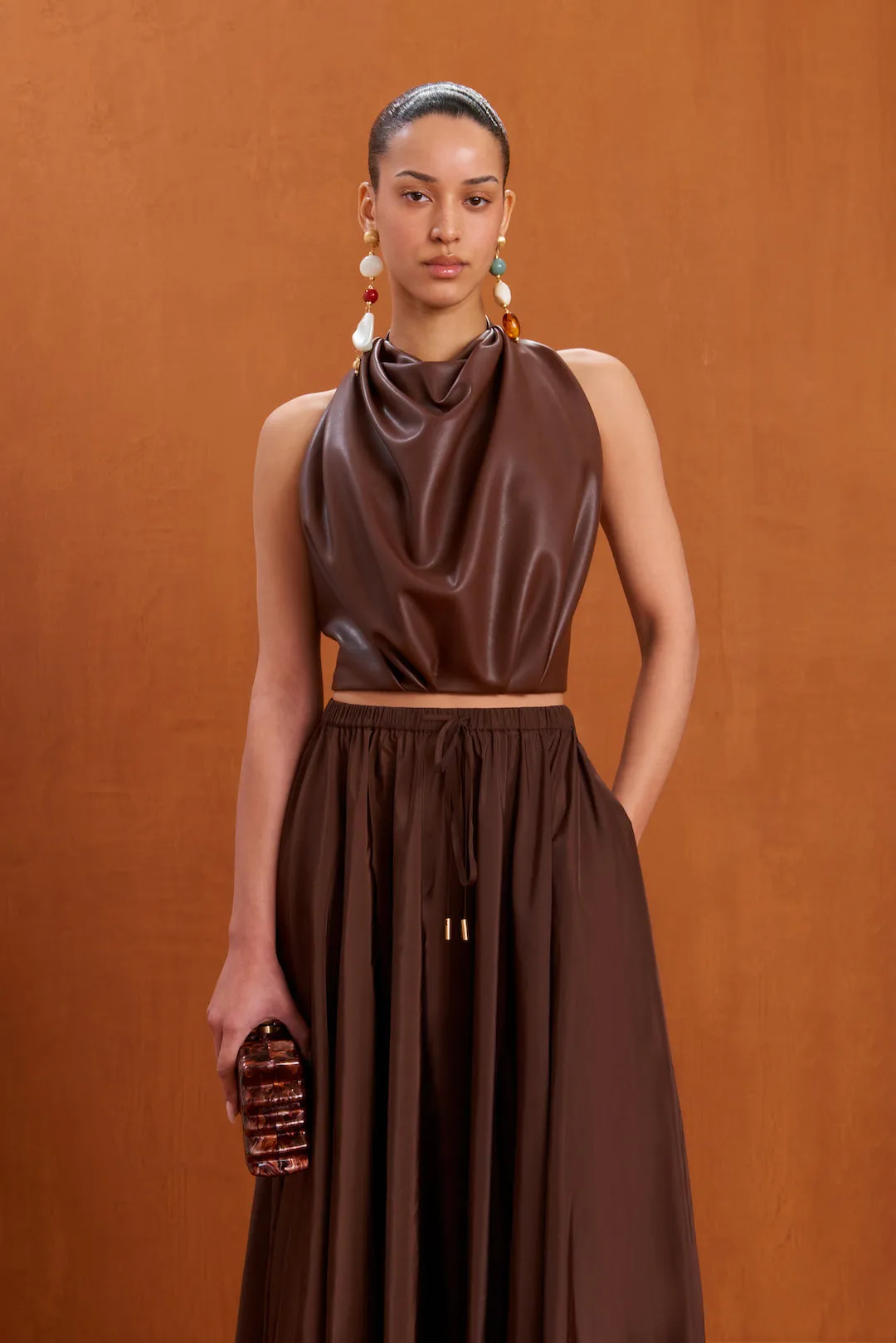 ROSALEE SKIRT - JAVA sold by Cult Gaia product image thumbnail 4