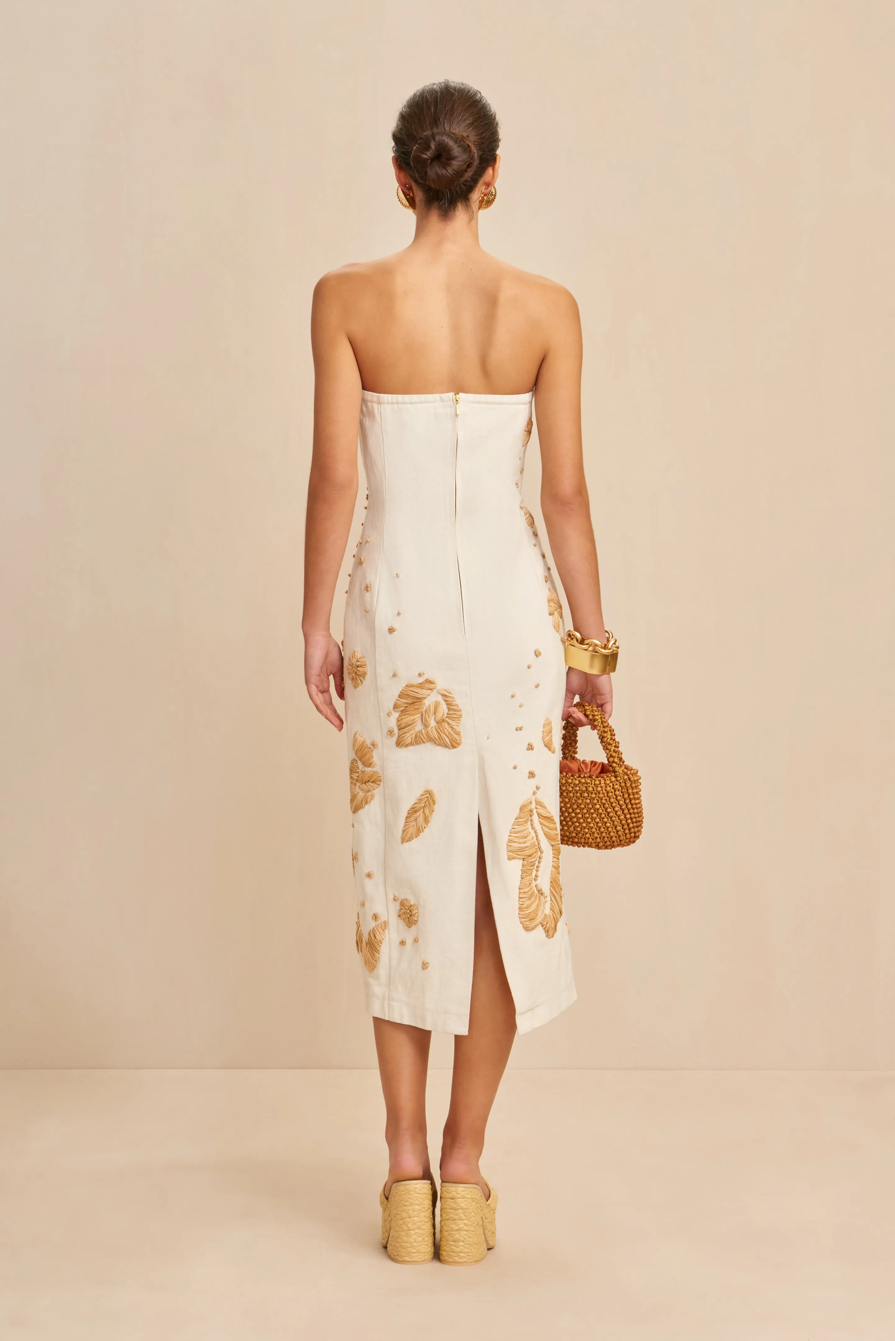 FINA DRESS - INDU ECRU sold by cult gaia product image thumbnail 5