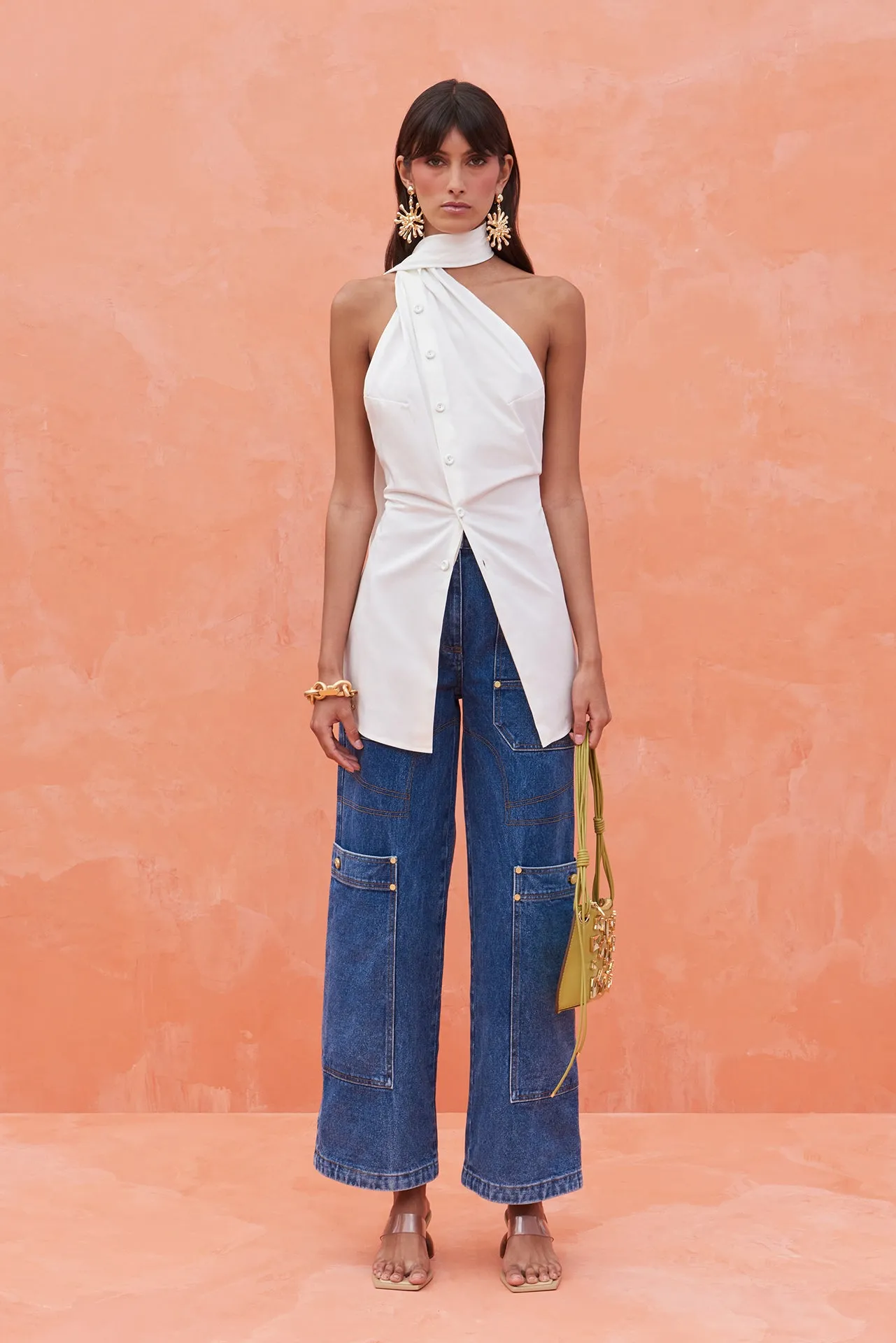 SKYE TOP - OFF WHITE sold by cult gaia product image thumbnail 2