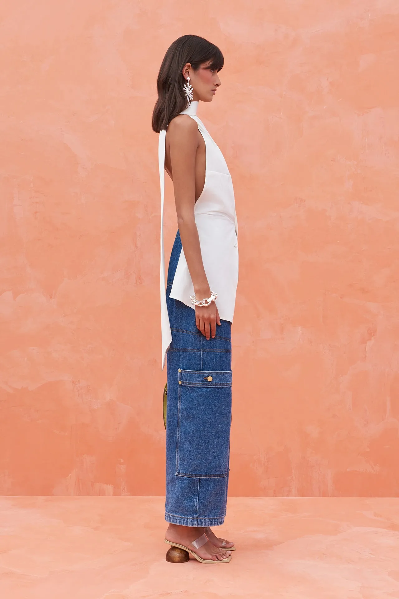 SKYE TOP - OFF WHITE sold by cult gaia product image thumbnail 3