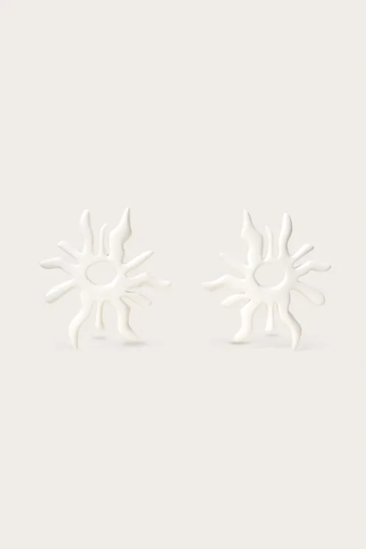 SOLEIL EARRING - WHITE sold by cult gaia
