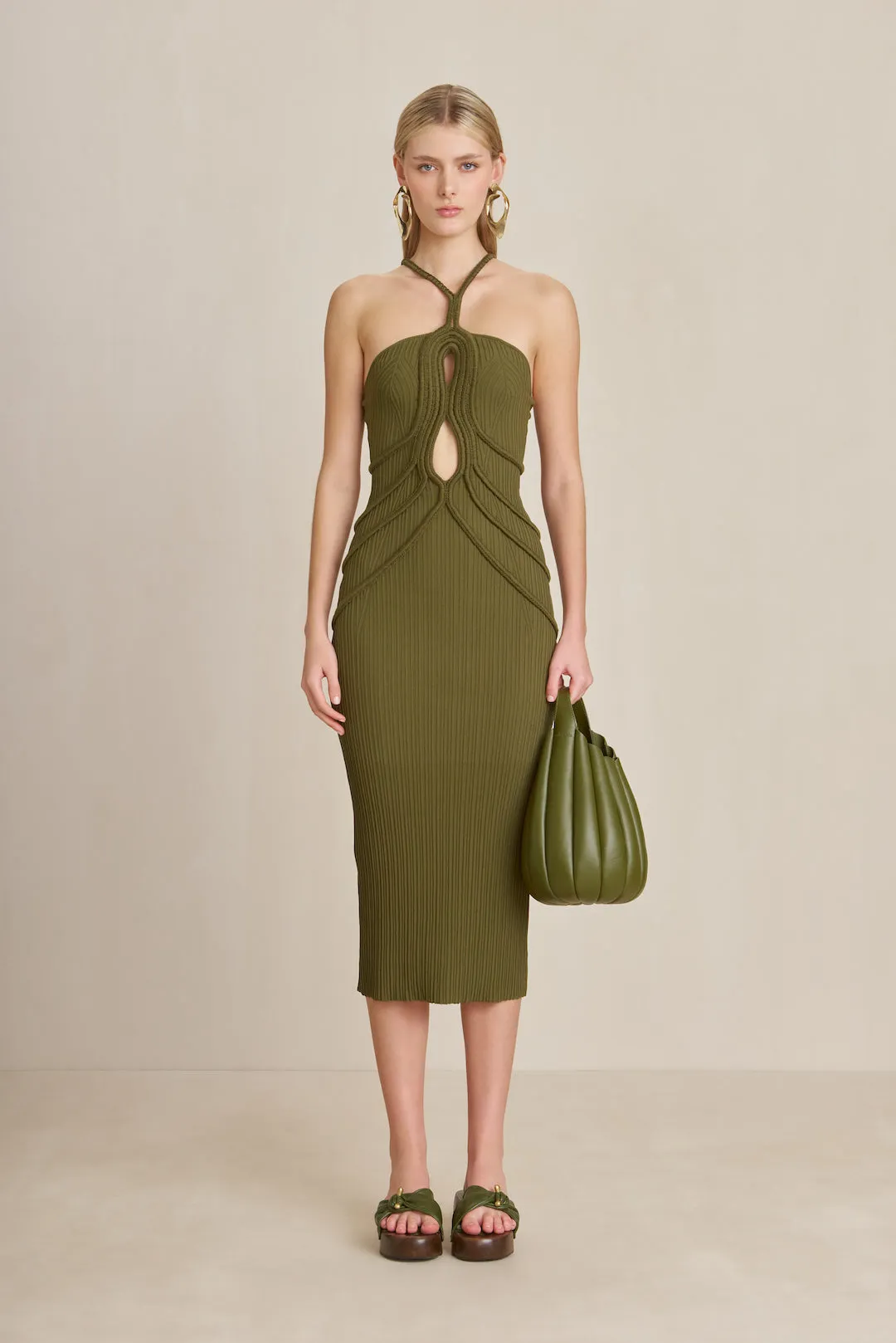 AVERY KNIT DRESS - SERPENT sold by Cult Gaia