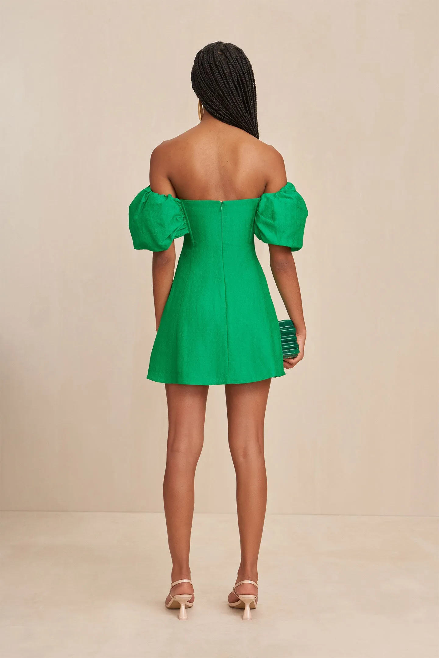 LISSETT DRESS - MALACHITE sold by Cult Gaia product image thumbnail 5