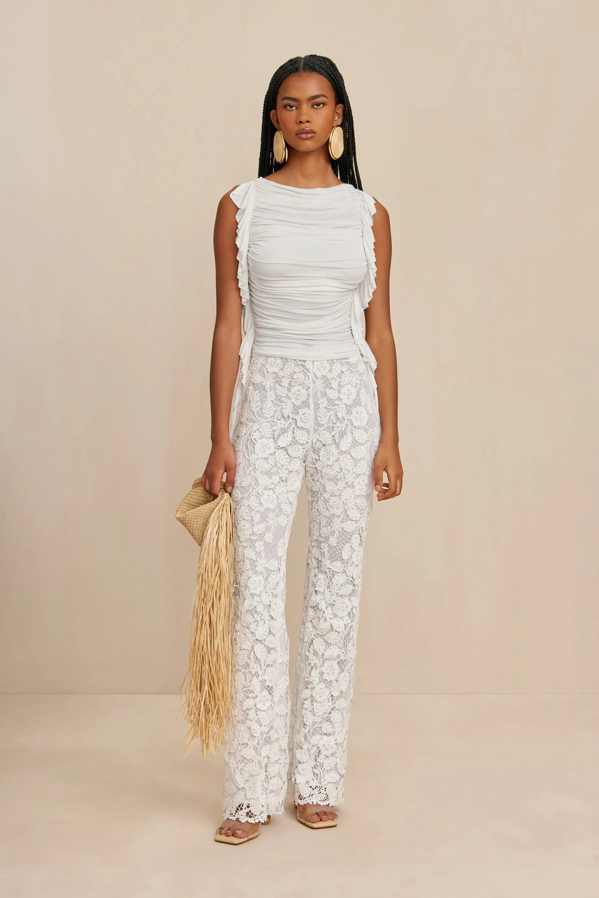 KACI PANT - OFF WHITE sold by cult gaia