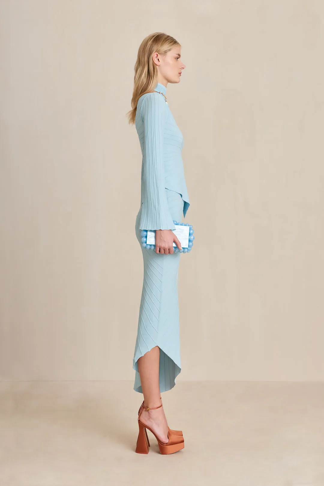 EWEN KNIT SKIRT - HYDRANGEA sold by cult gaia product image thumbnail 3