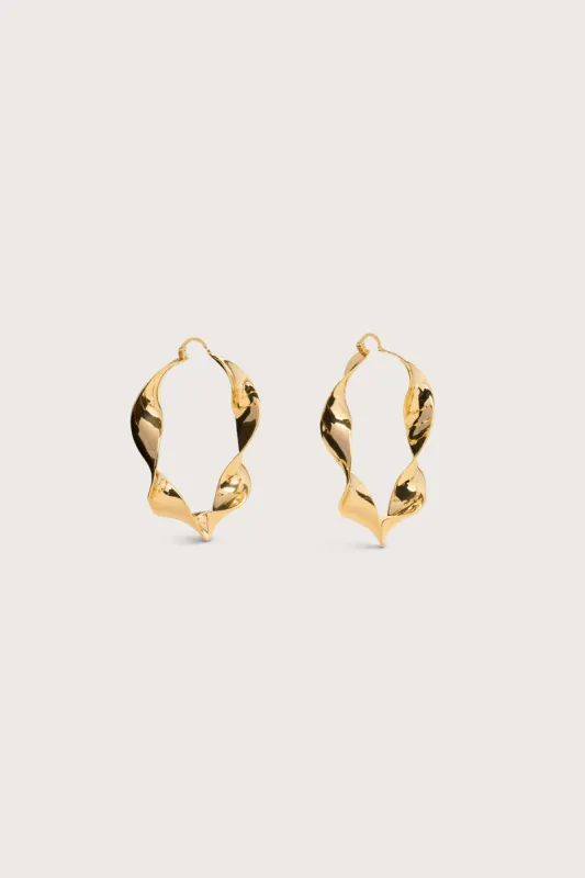 YAEL EARRING - SHINY BRASS sold by cult gaia