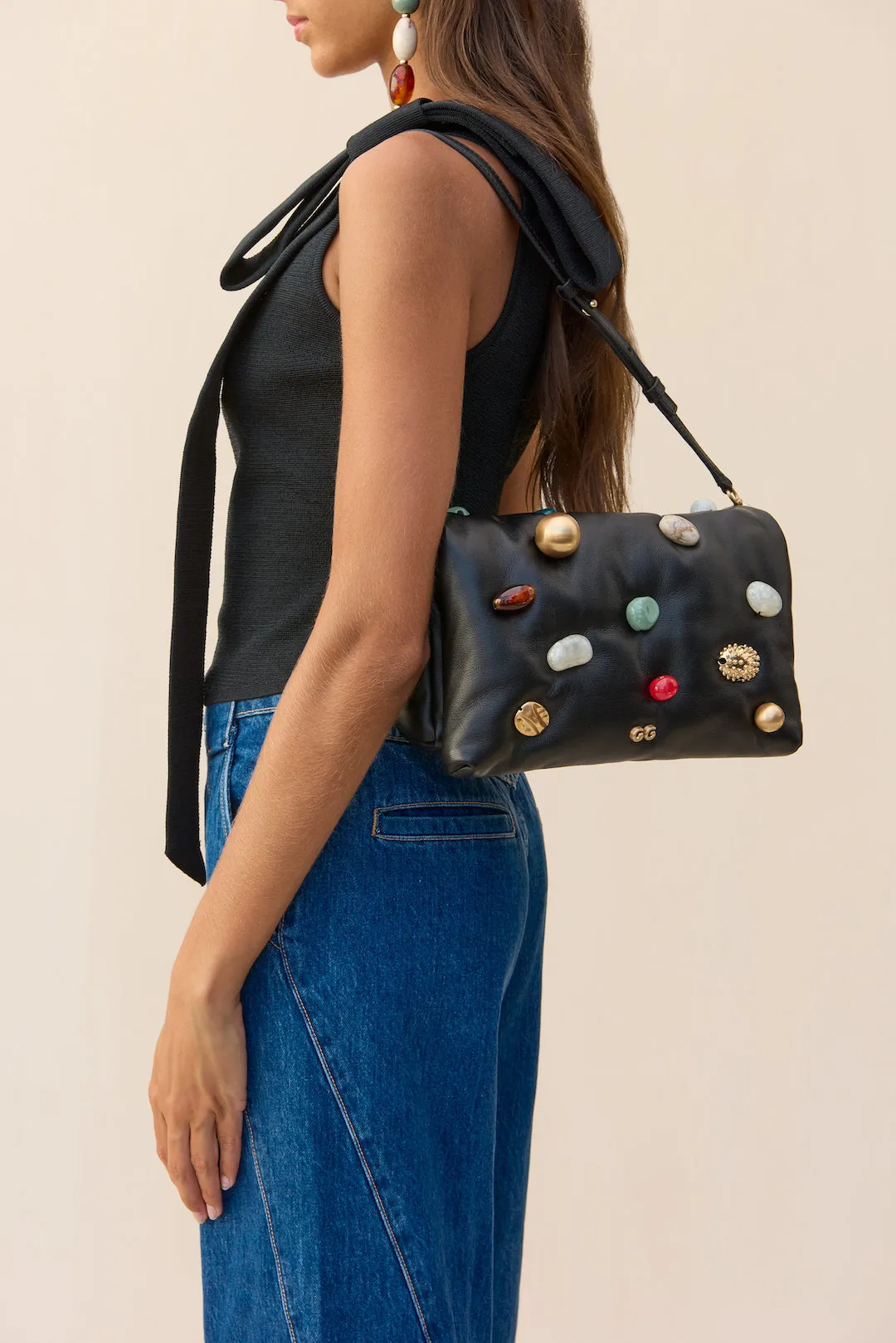 AMALIA CLUTCH - BLACK sold by cult gaia product image thumbnail 5