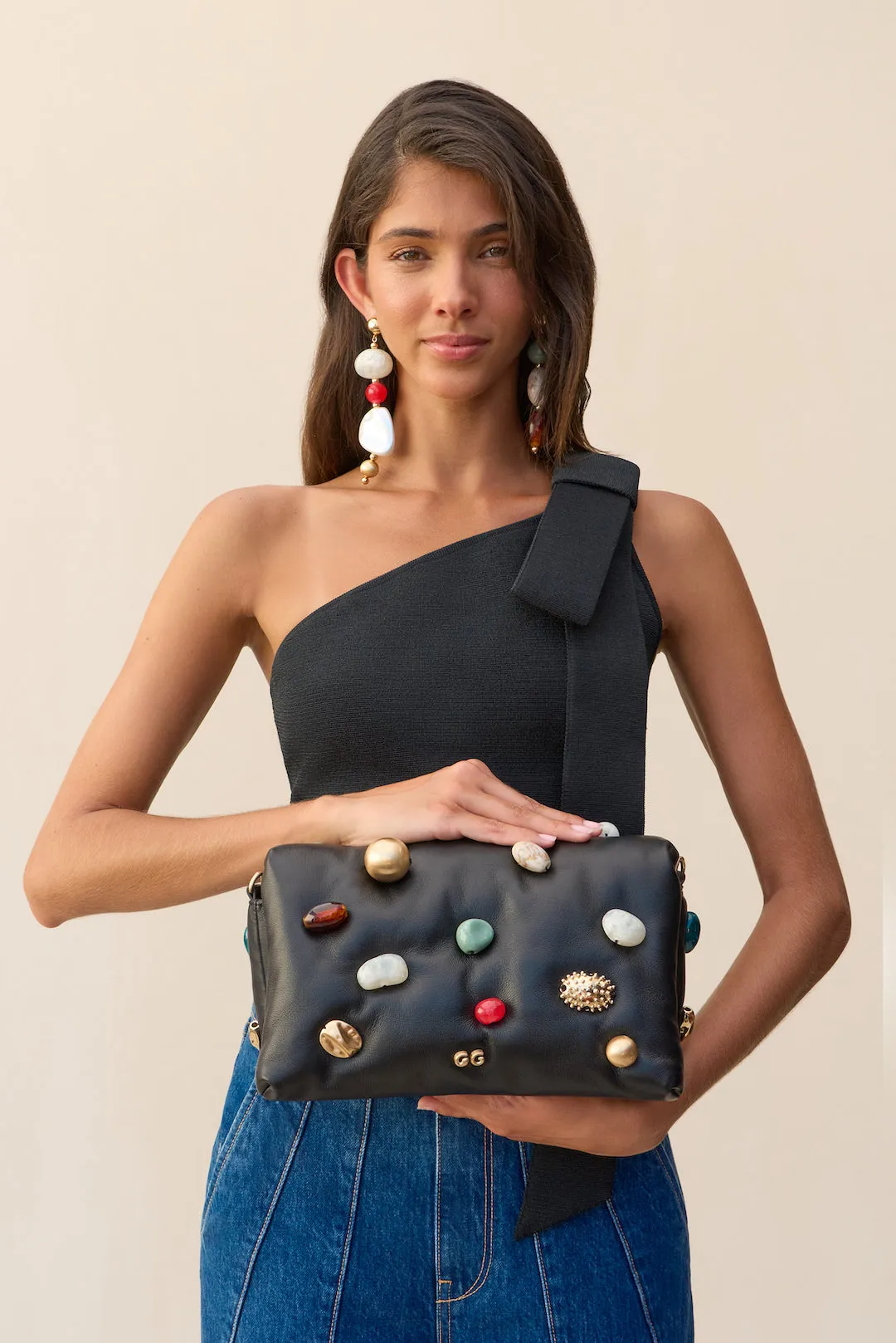 AMALIA CLUTCH - BLACK sold by cult gaia product image thumbnail 2