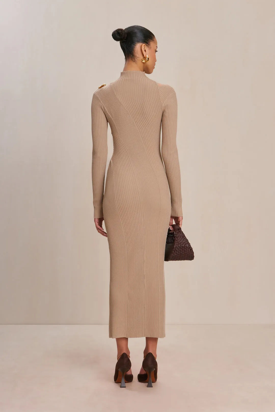 ALYSSA KNIT DRESS - FOG sold by Cult Gaia product image thumbnail 4