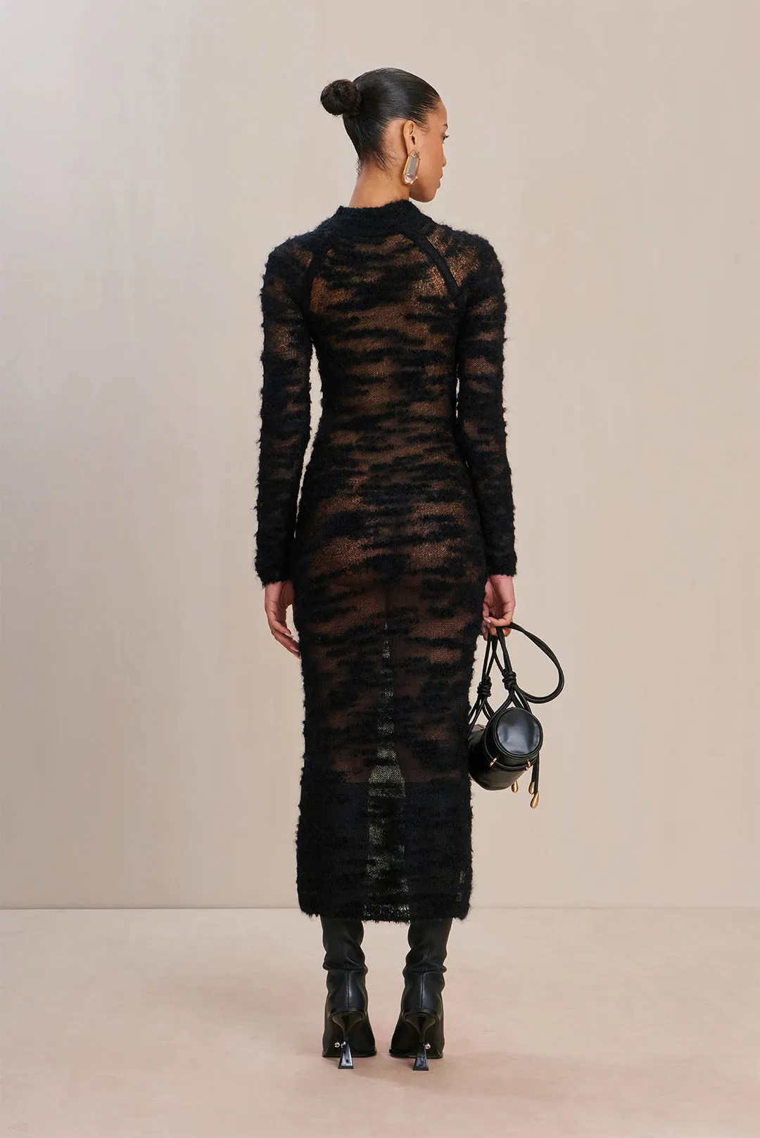 SHALIE KNIT DRESS - BLACK sold by Cult Gaia product image thumbnail 4