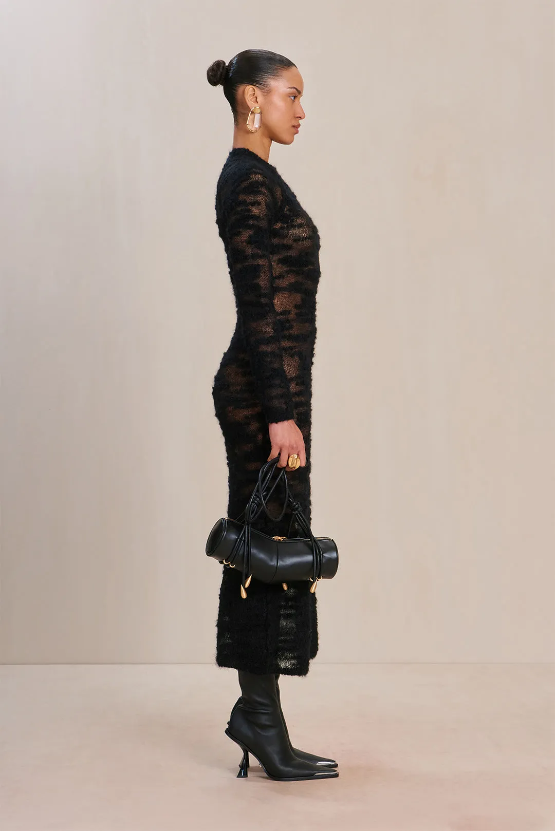 SHALIE KNIT DRESS - BLACK sold by Cult Gaia product image thumbnail 3