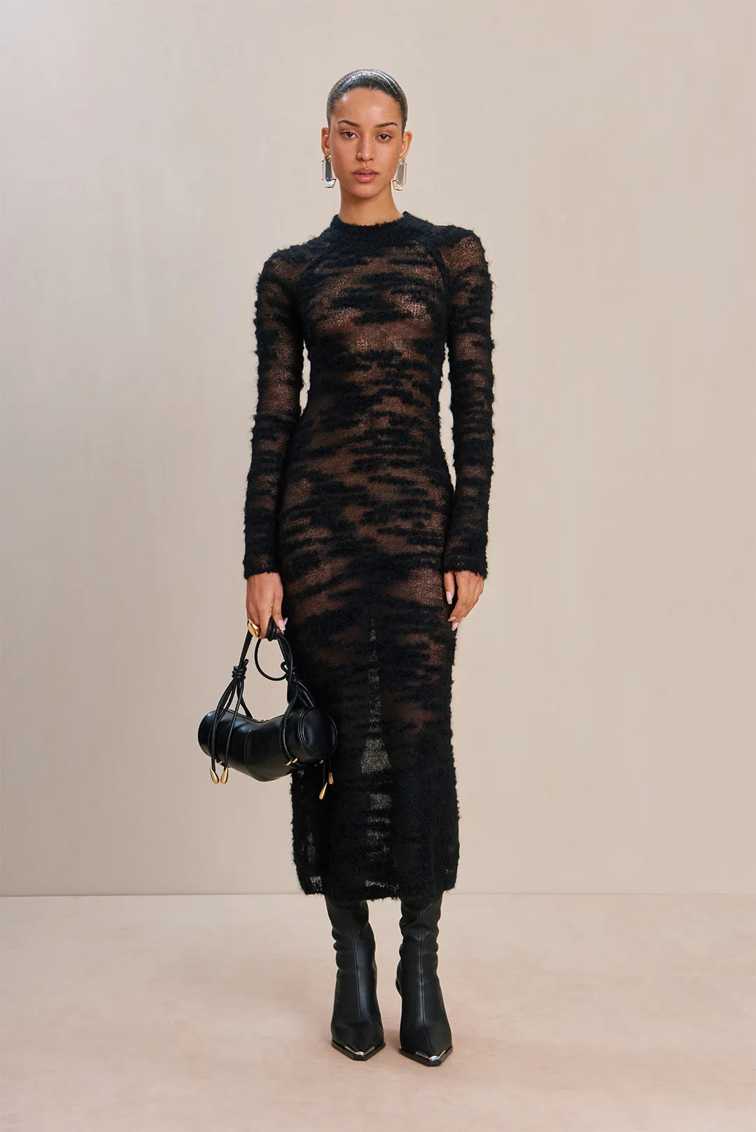 SHALIE KNIT DRESS - BLACK sold by Cult Gaia