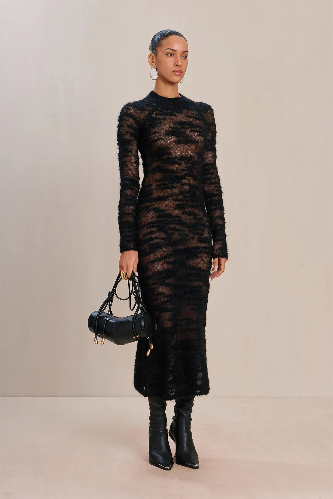 SHALIE KNIT DRESS - BLACK sold by Cult Gaia product image thumbnail 2