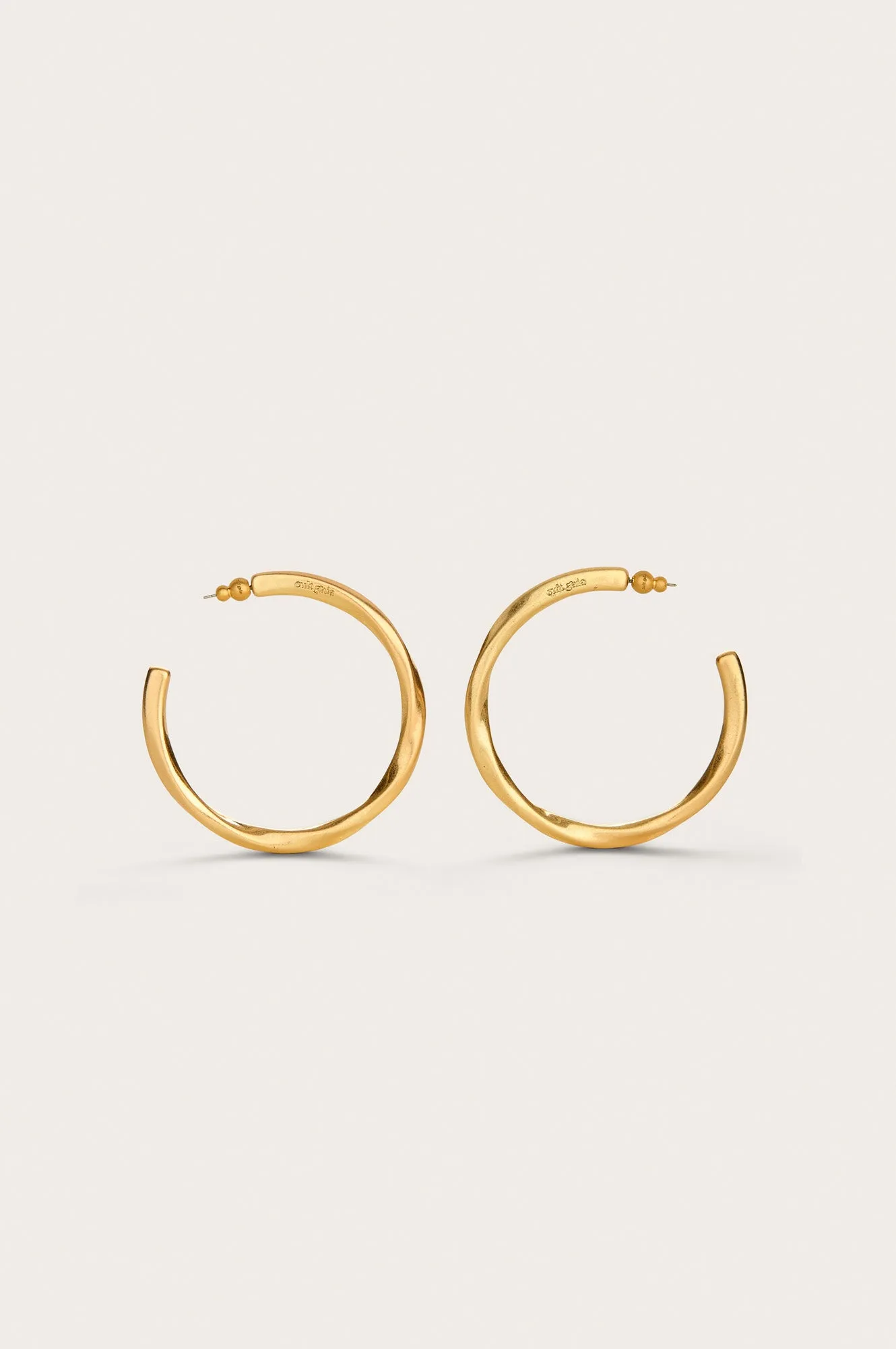 DAKOTA EARRING - BRUSHED BRASS sold by cult gaia