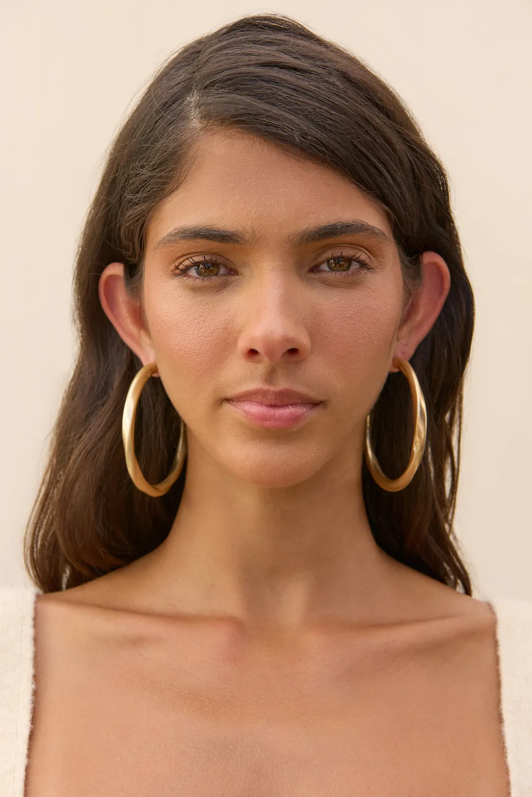 DAKOTA EARRING - BRUSHED BRASS sold by cult gaia product image thumbnail 3