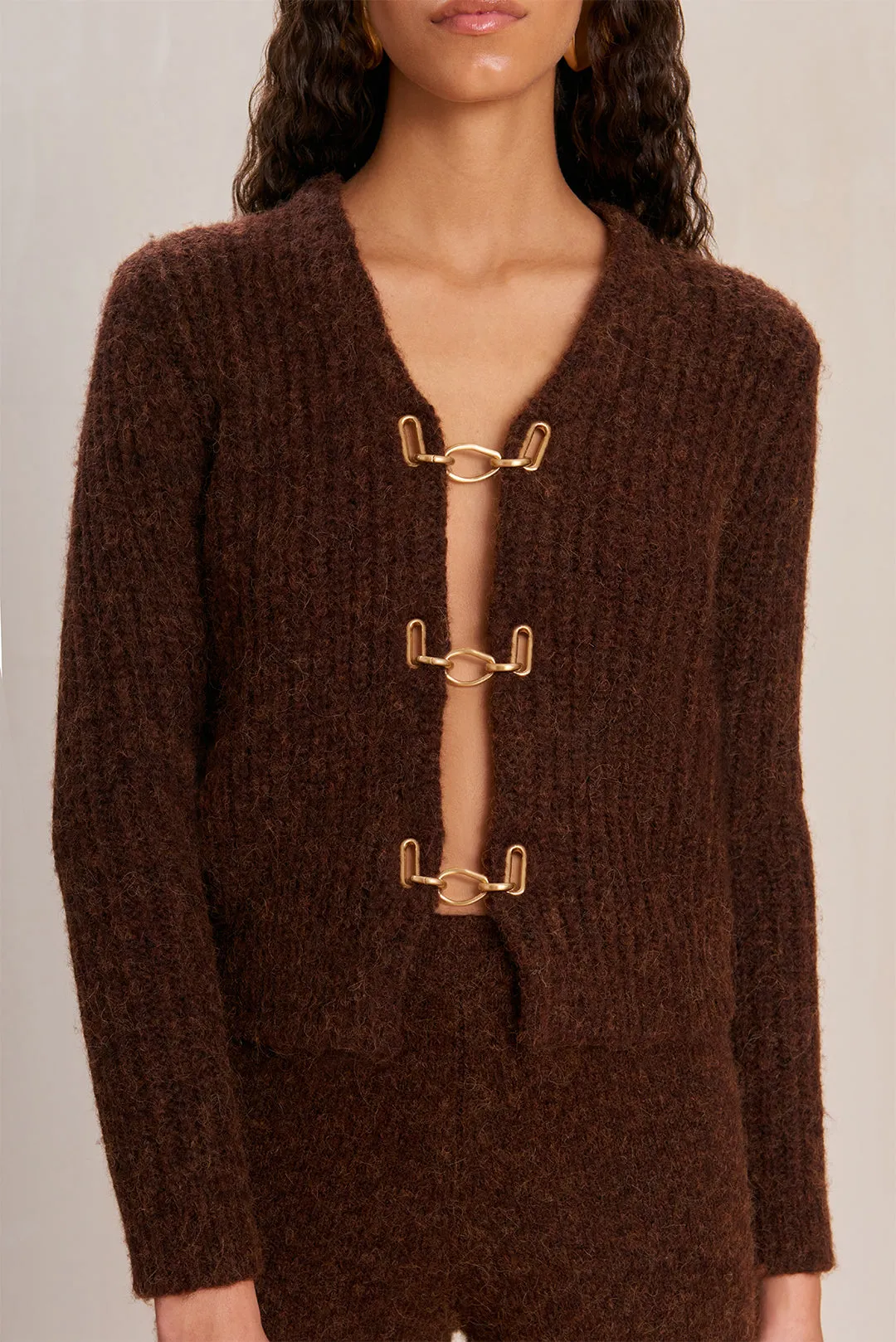 ADEL KNIT CARDIGAN - JAVA sold by Cult Gaia product image thumbnail 4