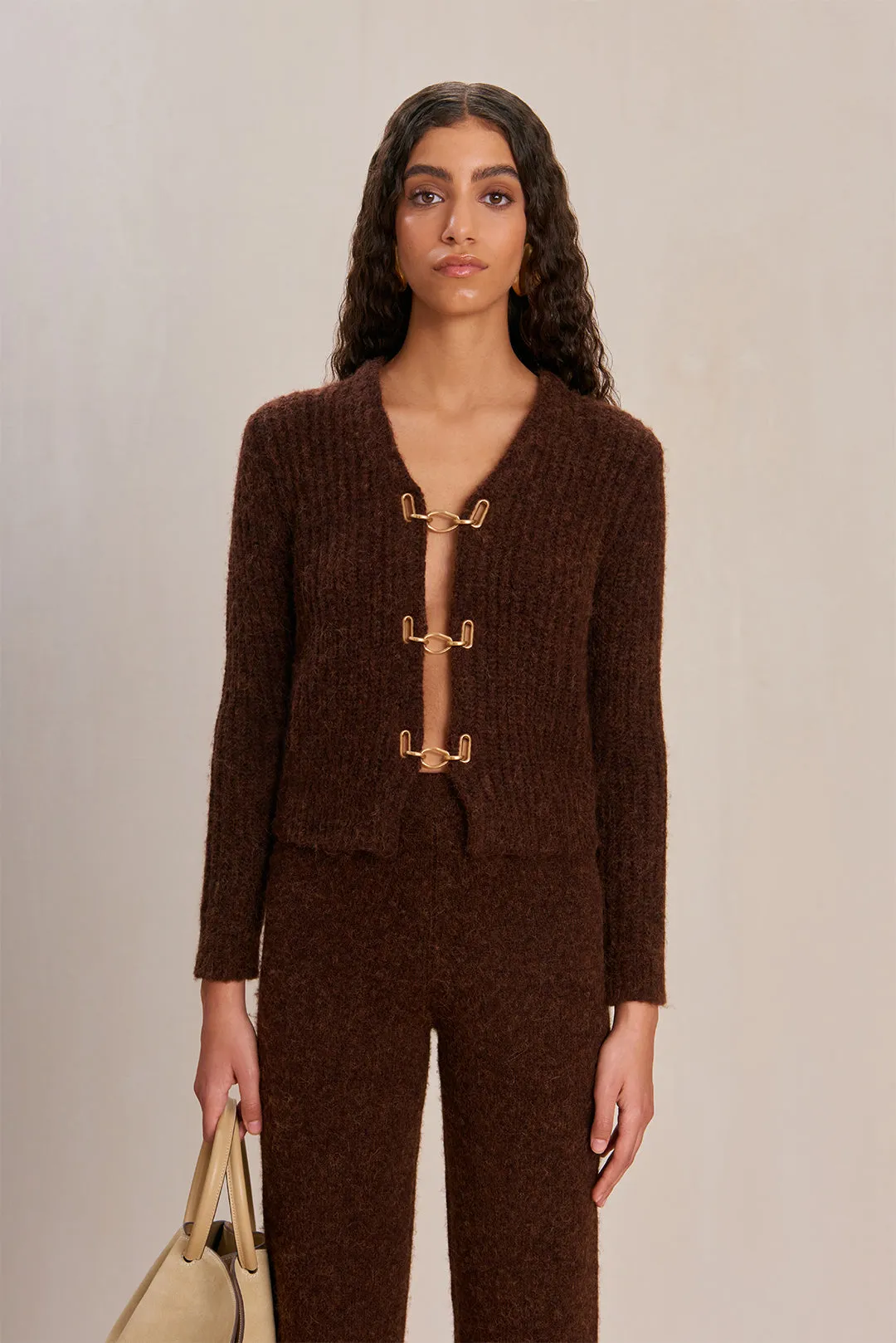 ADEL KNIT CARDIGAN - JAVA sold by Cult Gaia